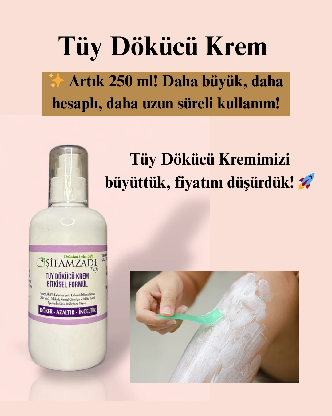 Tüy Dökücü Krem 250 ML