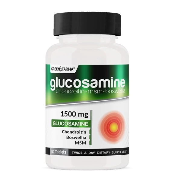 Green Farma Glukozamin Kondroitin MSM Boswellia 60 Tablet