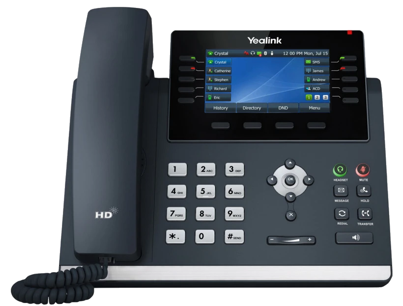 YEALINK T46U 16 SIP, 4.3 INCH RENKLİ EKRAN, GIGABIT IP TELEFON - ADAPTÖRSÜZ