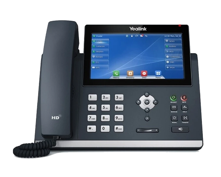 YEALINK T48U 16 SIP, 7 INCH RENKLİ DOKUNMATİK EKRAN, GIGABIT IP TELEFON - ADAPTÖRSÜZ
