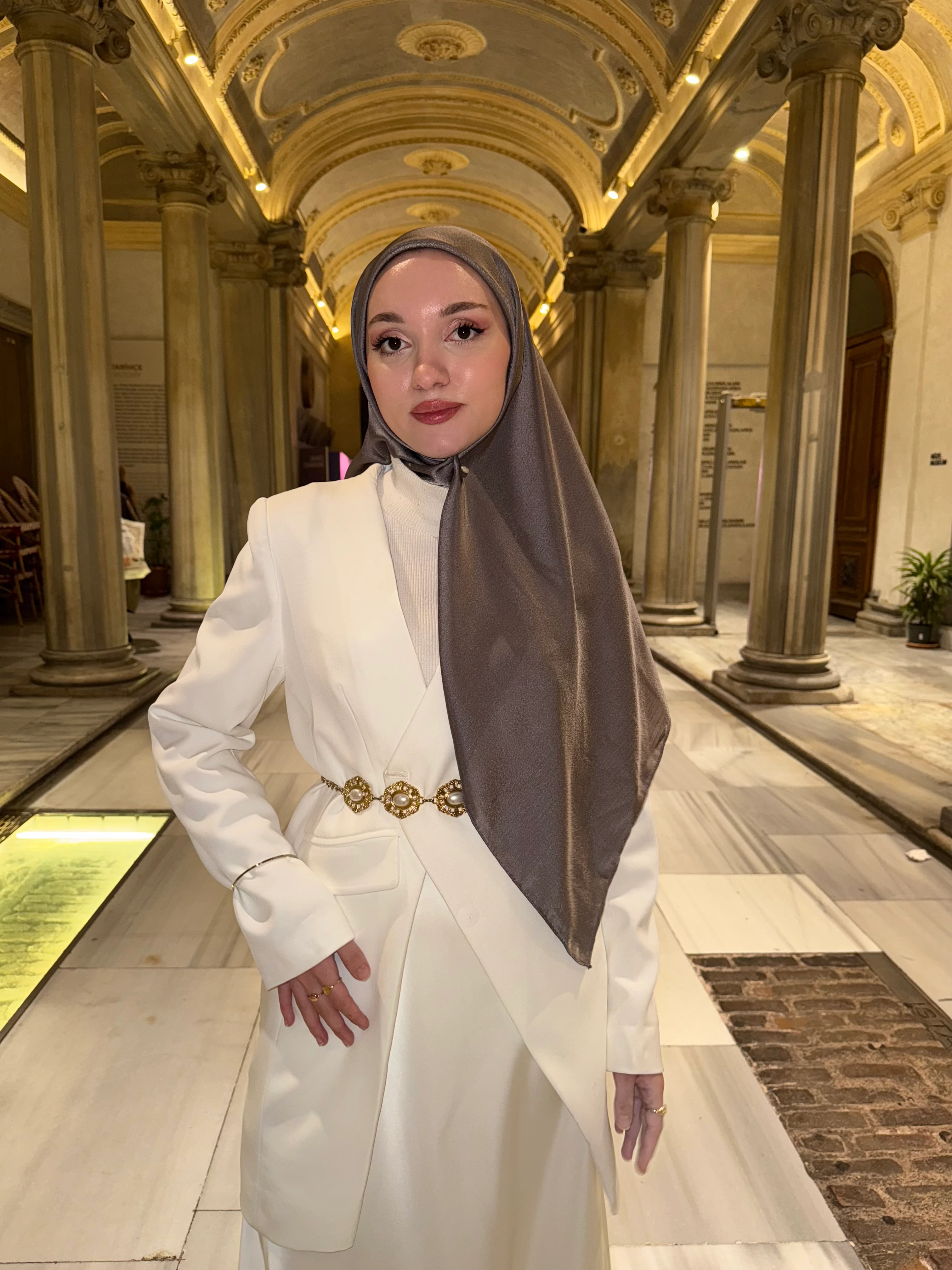 Love Shine Eşarp - Füme