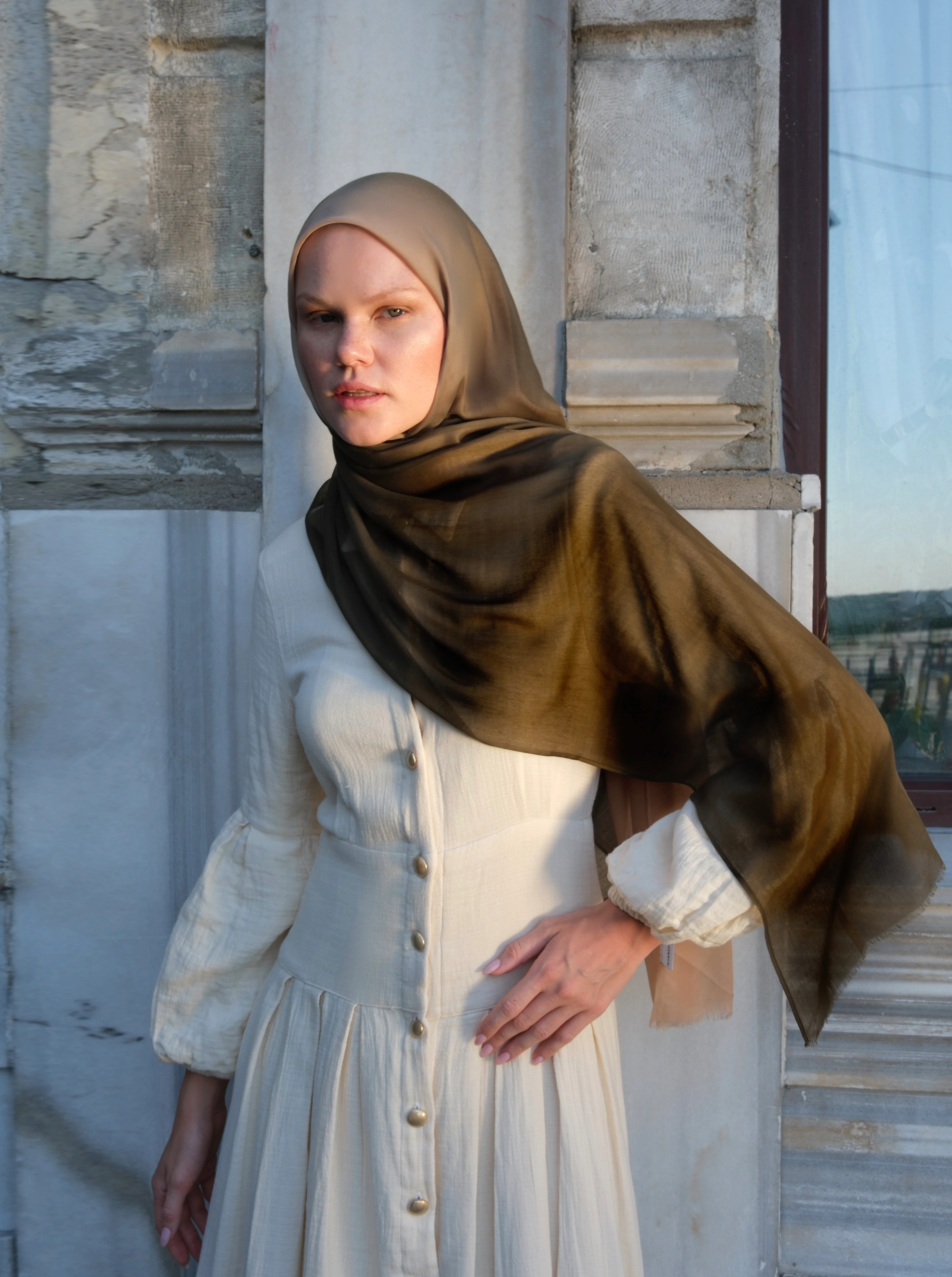 Degrade  - Yeşil-Krem