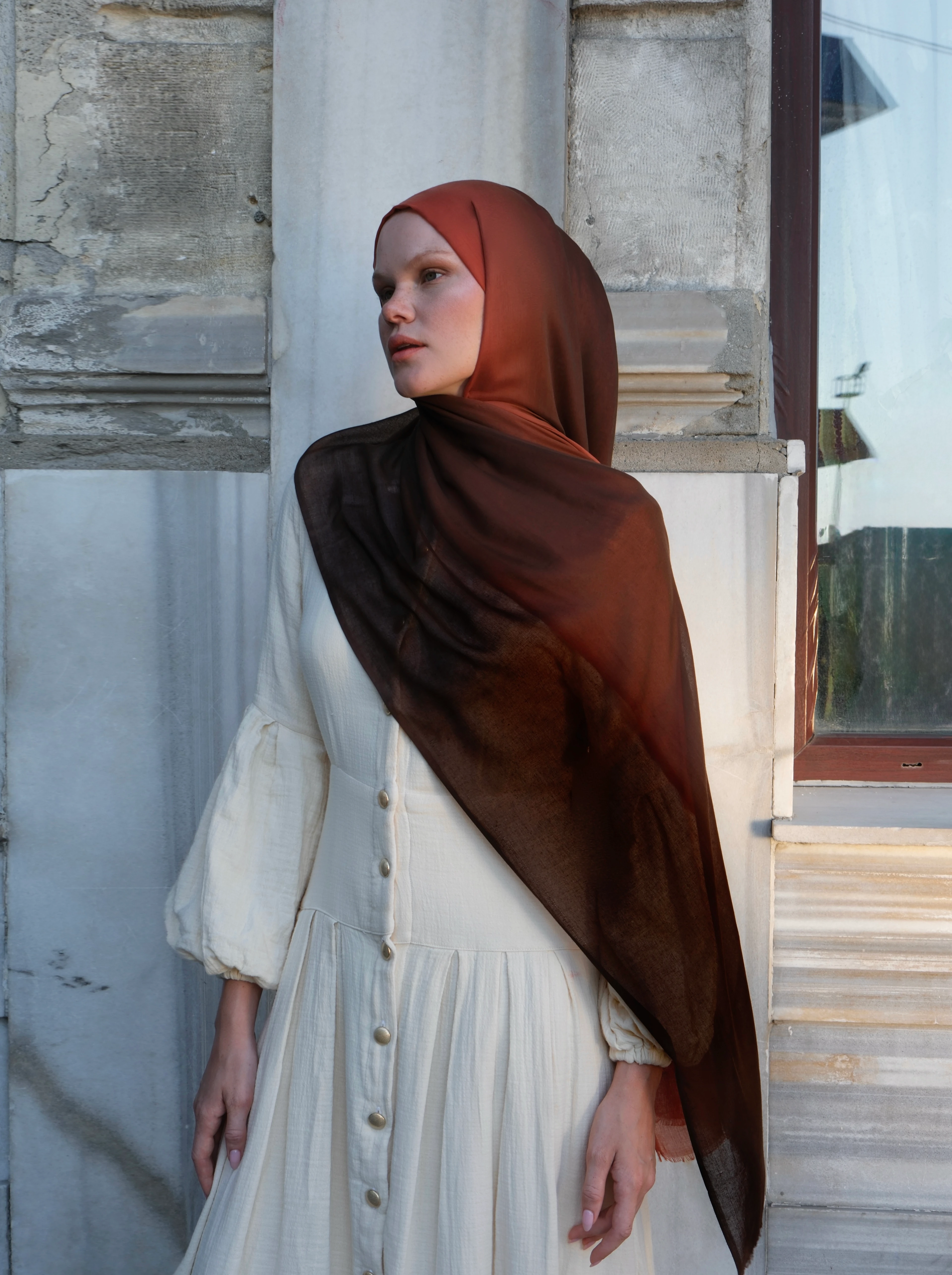 Degrade  - Kiremit-Kahve