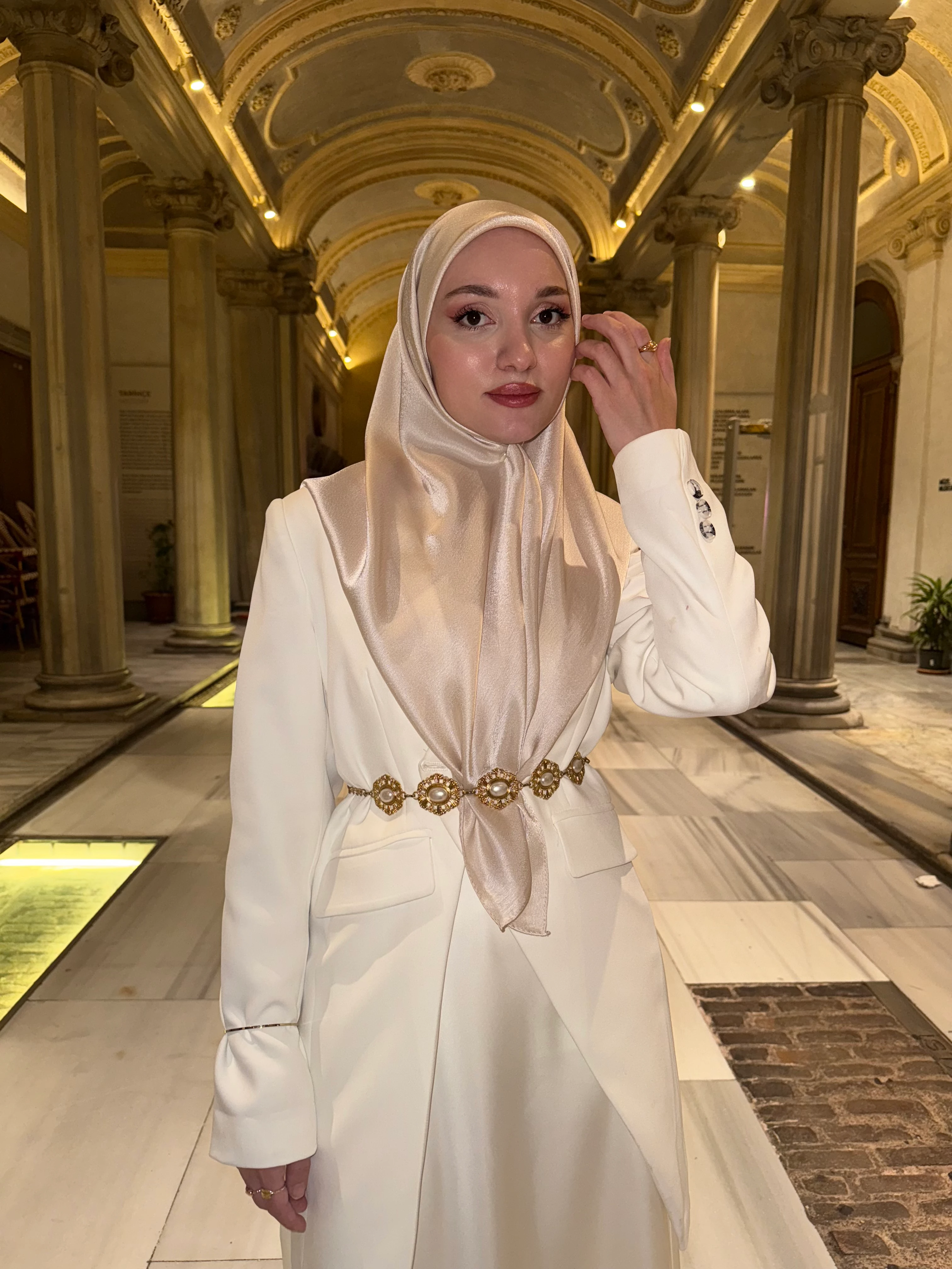 Love Shine Eşarp - Beyaz