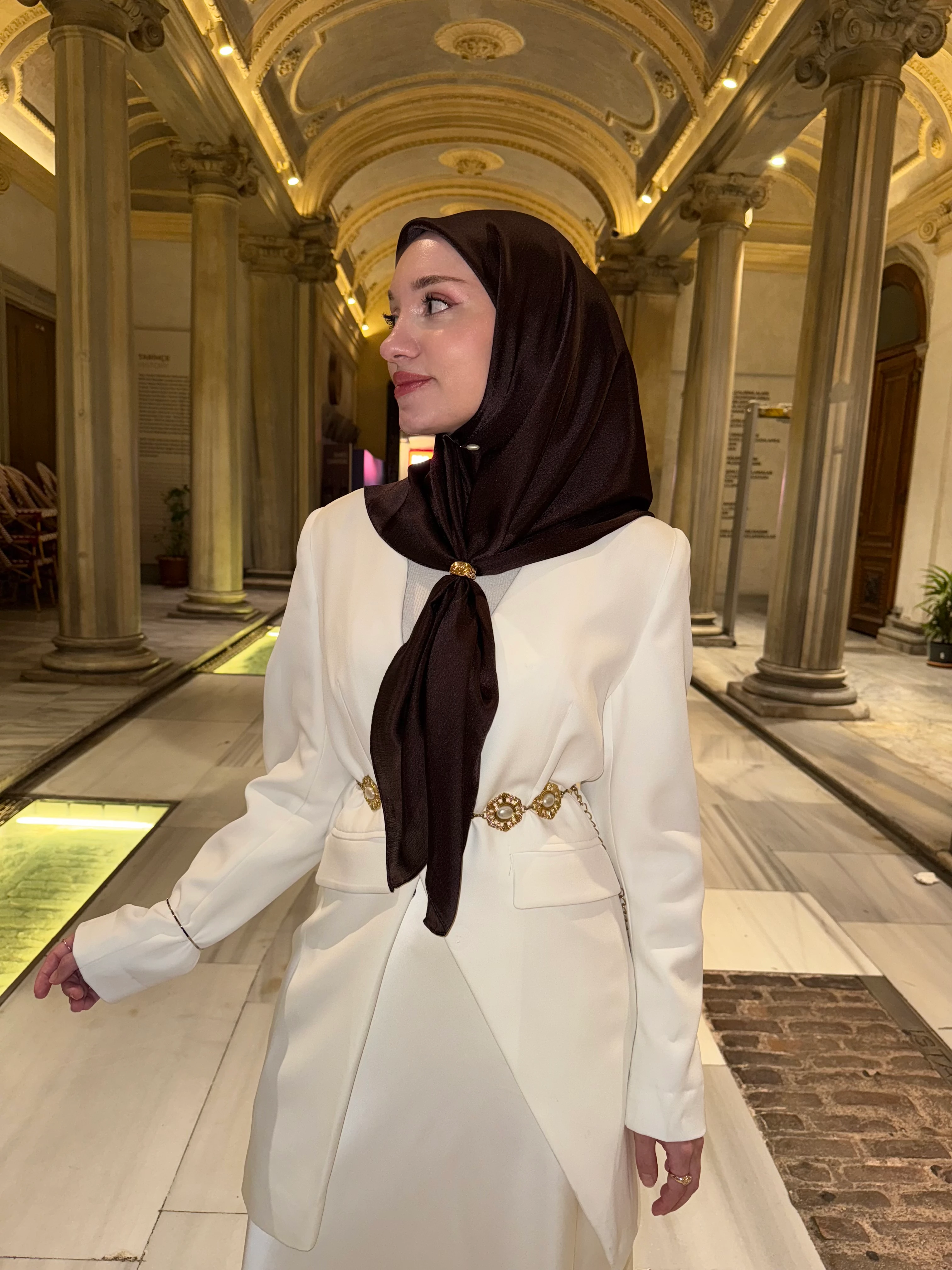 Love Shine Eşarp - Kahverengi