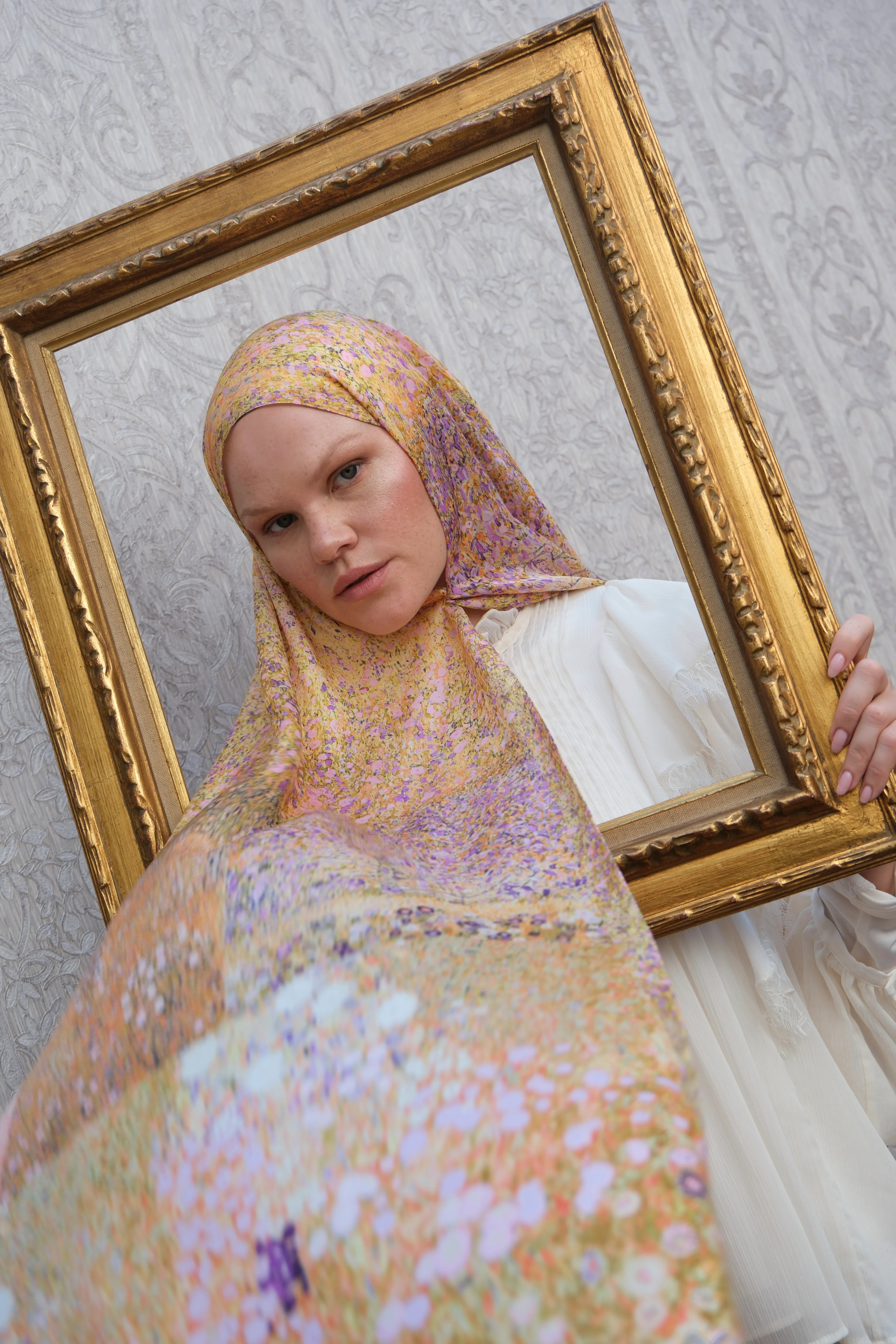 Farm Garden Silk Art Sarı