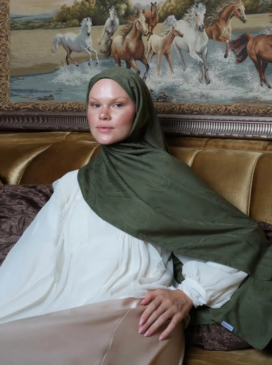 Paisley Jakar - Zeytin Yeşili