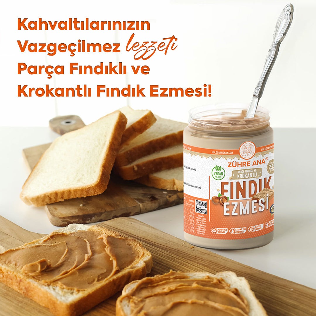 Zühre Ana Parça Fındıklı Ve Krokantlı Fındık Ezmesi