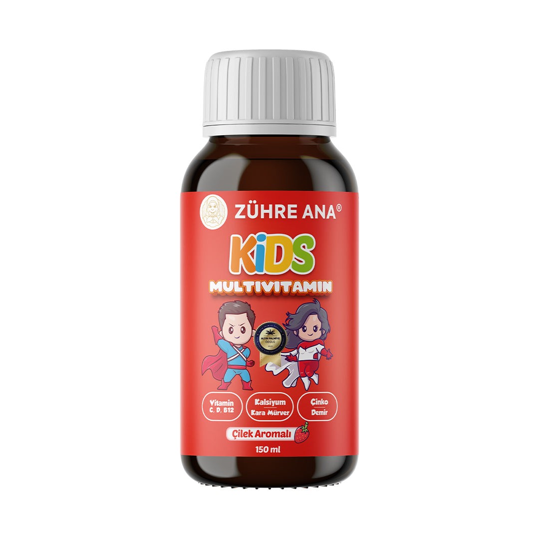 Zühre Ana 2 Pieces Kids Multivitamin Strawberry Syrup