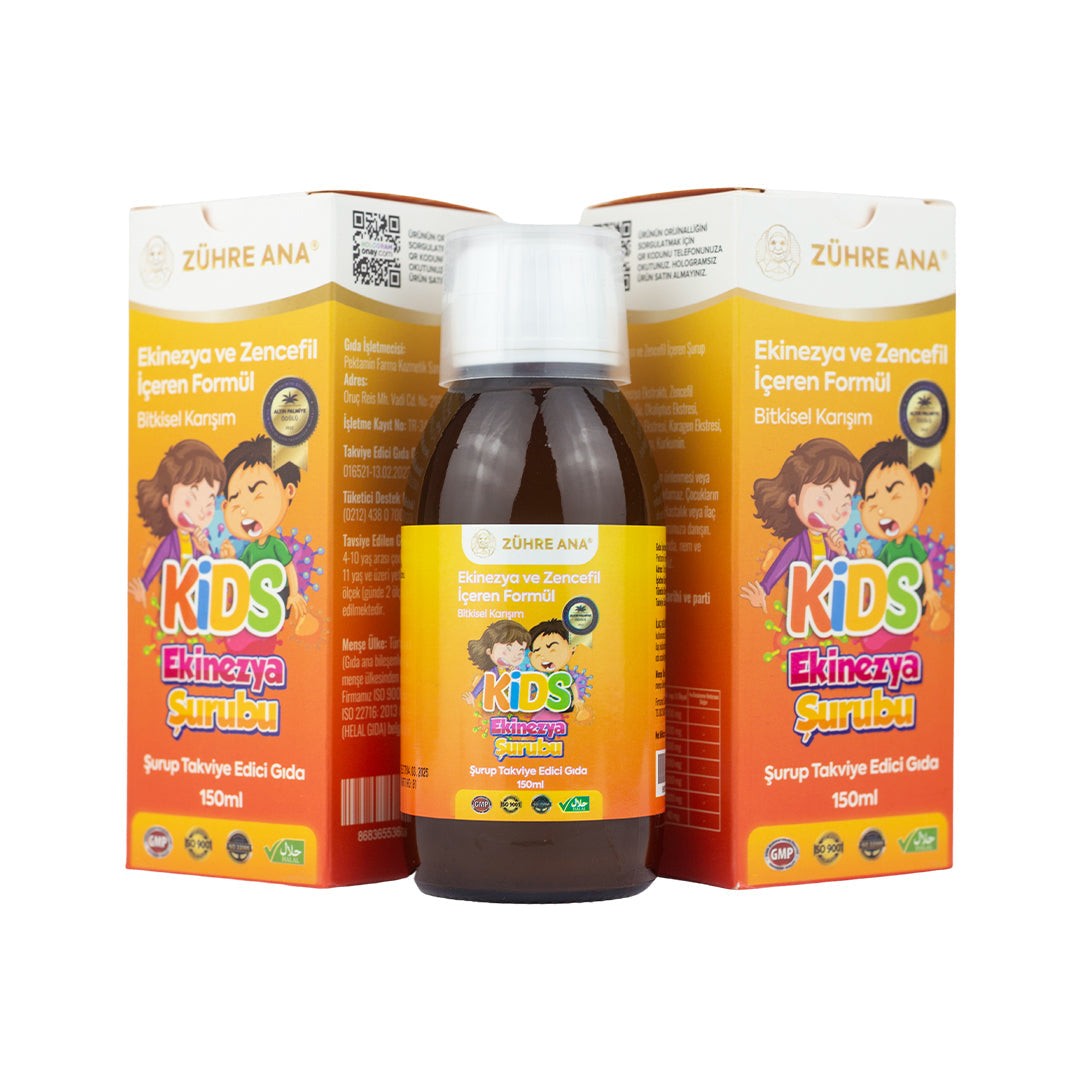 Zühre Ana 2 Pcs Kids Echinacea and Ginger Cough Syrup