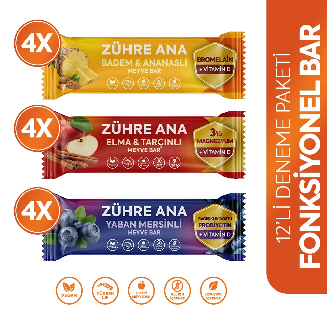 Zühre Ana Fonksiyonel Meyve Bar Deneme Paketi