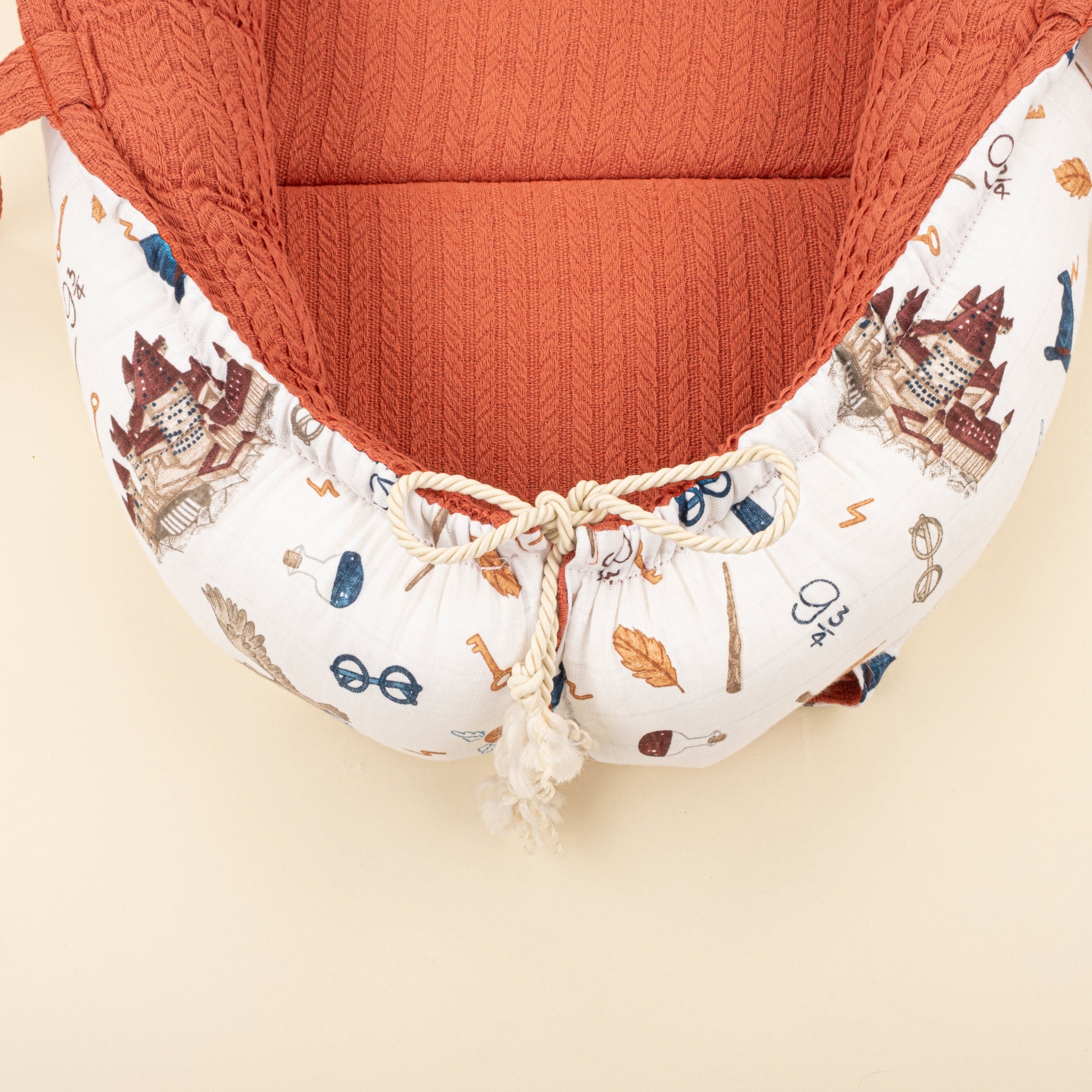Babynest  ve Yastık- Çift Taraflı - Kiremit Örgü - Harry