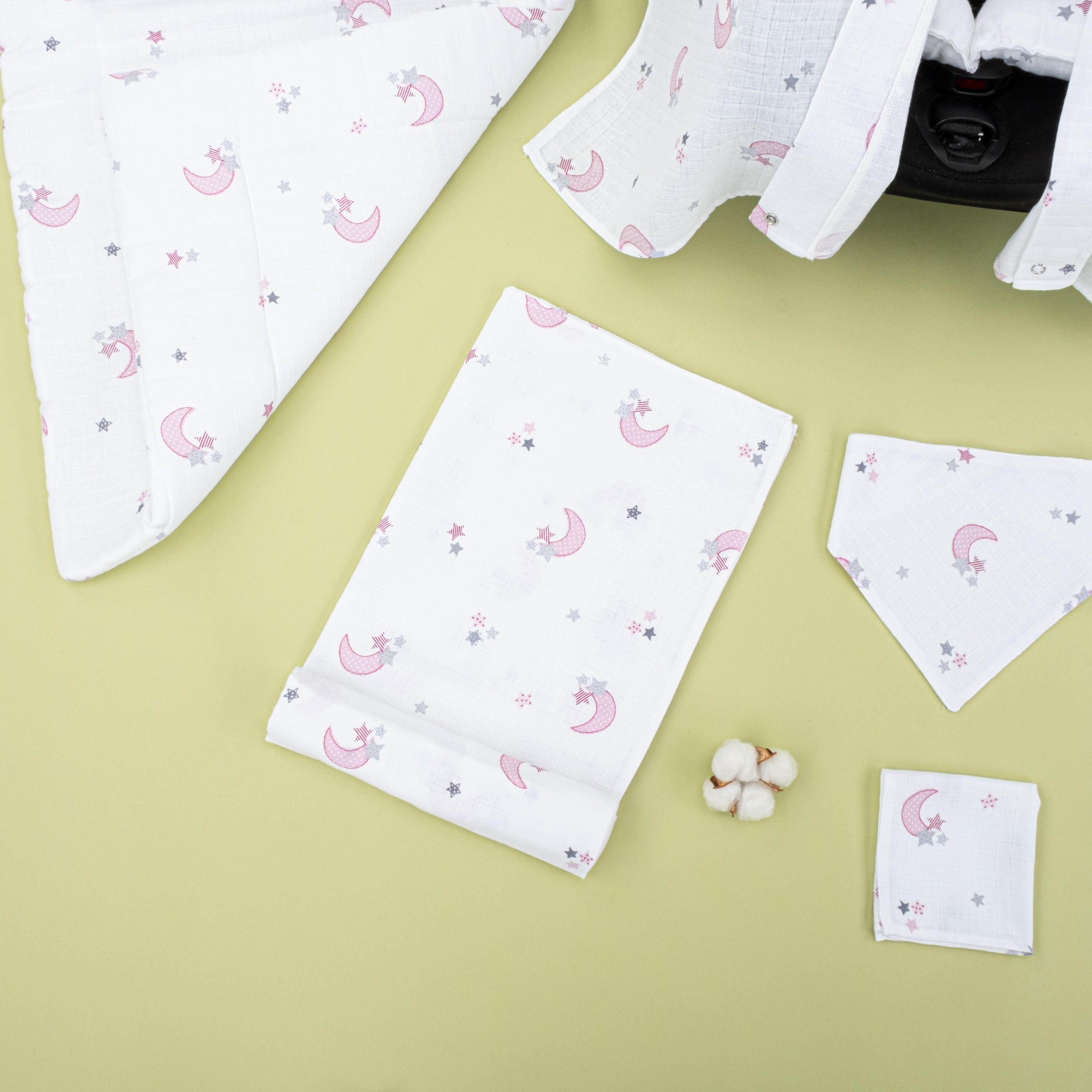 11 Parça Avantajlı Set - Tek Taraflı - Pembe Ay