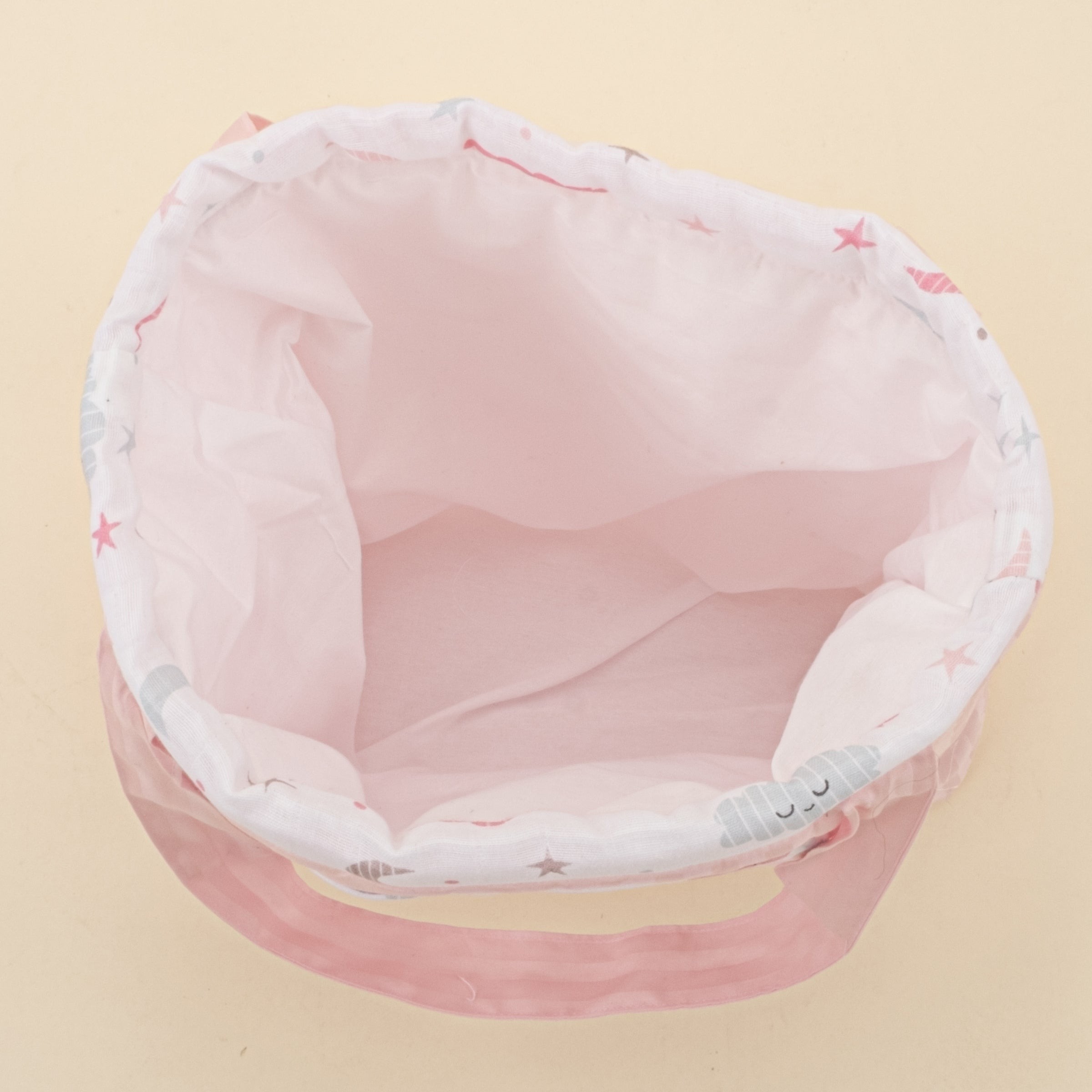 Bebek Bakım Çantası - Pembe Saten - Pembe Bulut