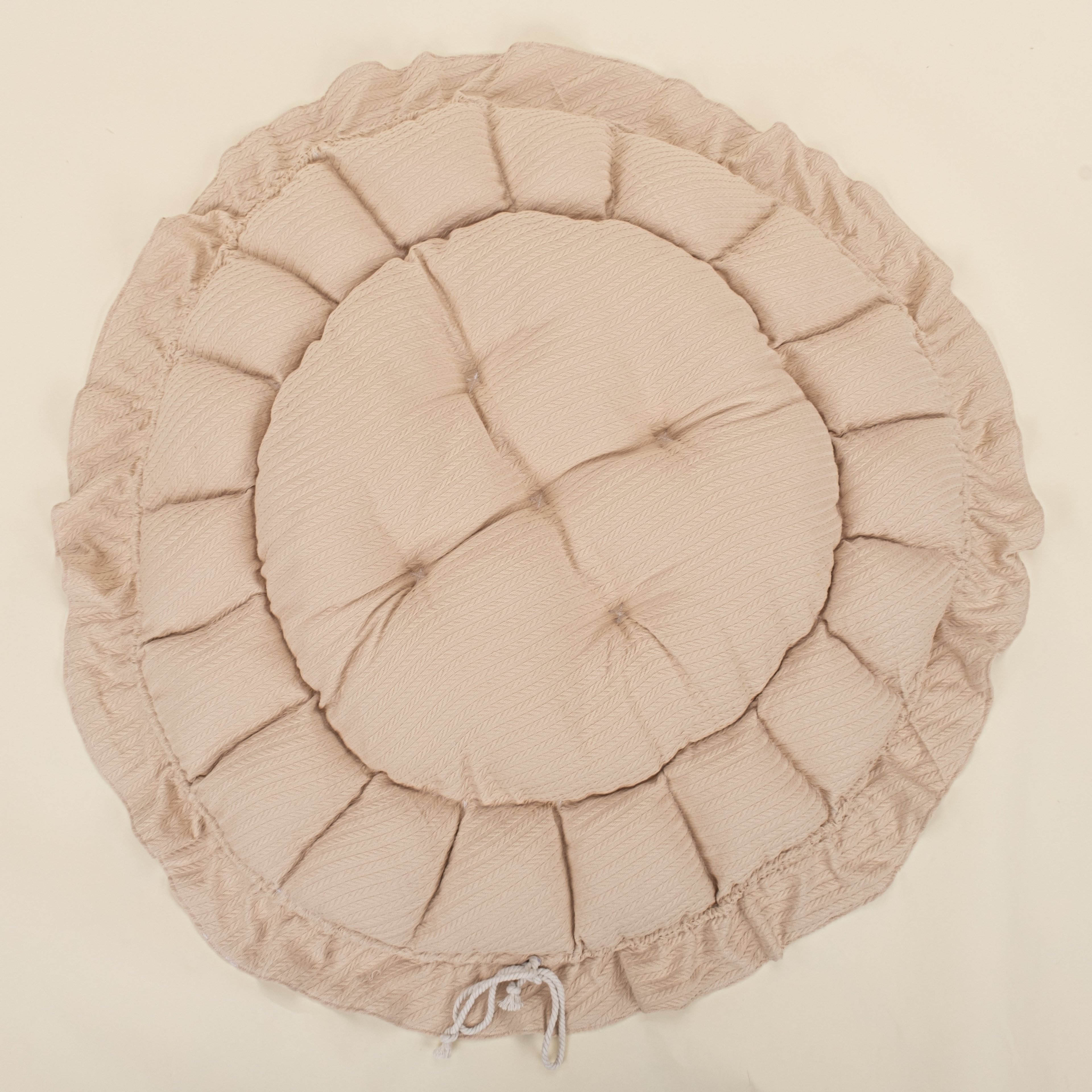 Yuvarlak Babynest - Çift Taraflı - Sütlü Kahve Örgü - Harry