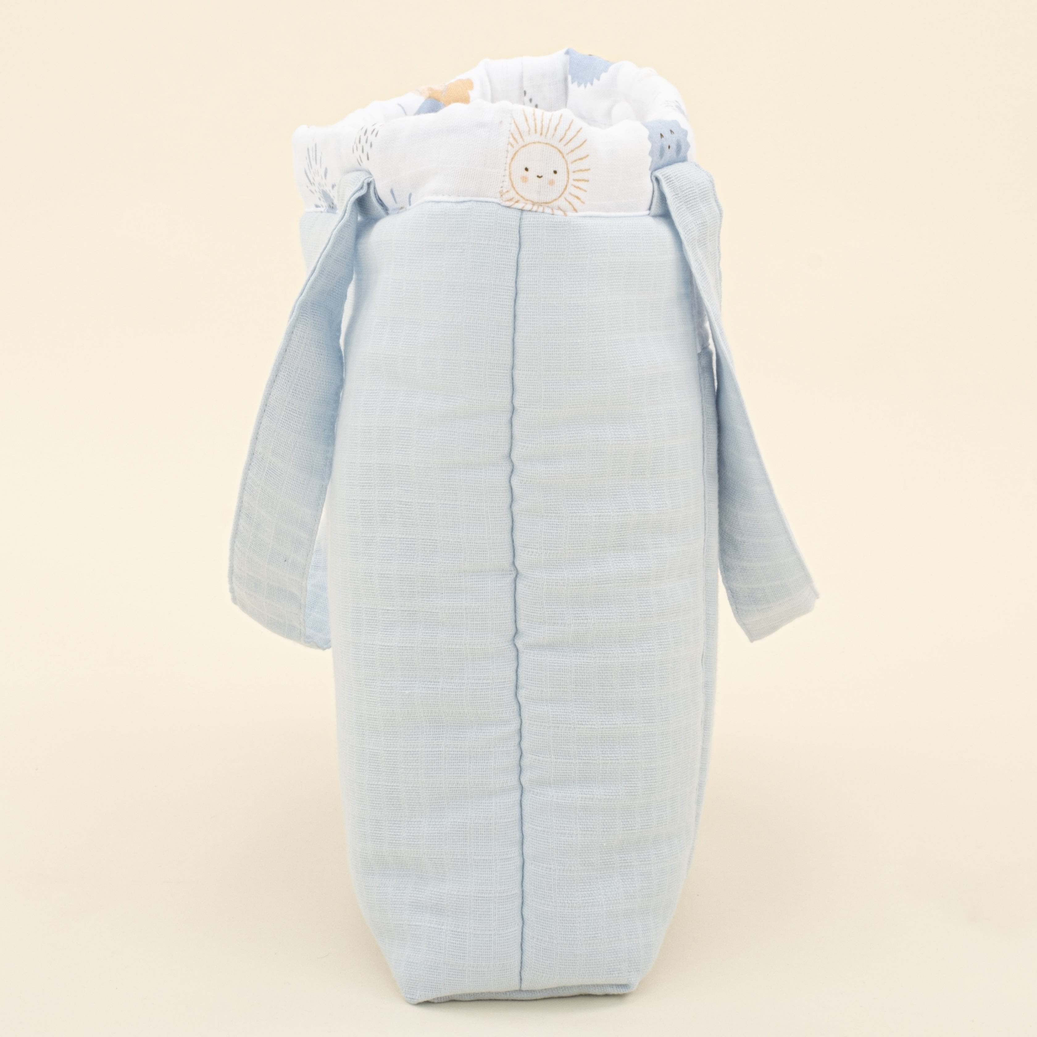 Bebek Bakım Çantası - Bebe Mavi Muslin - Mavi Güneş