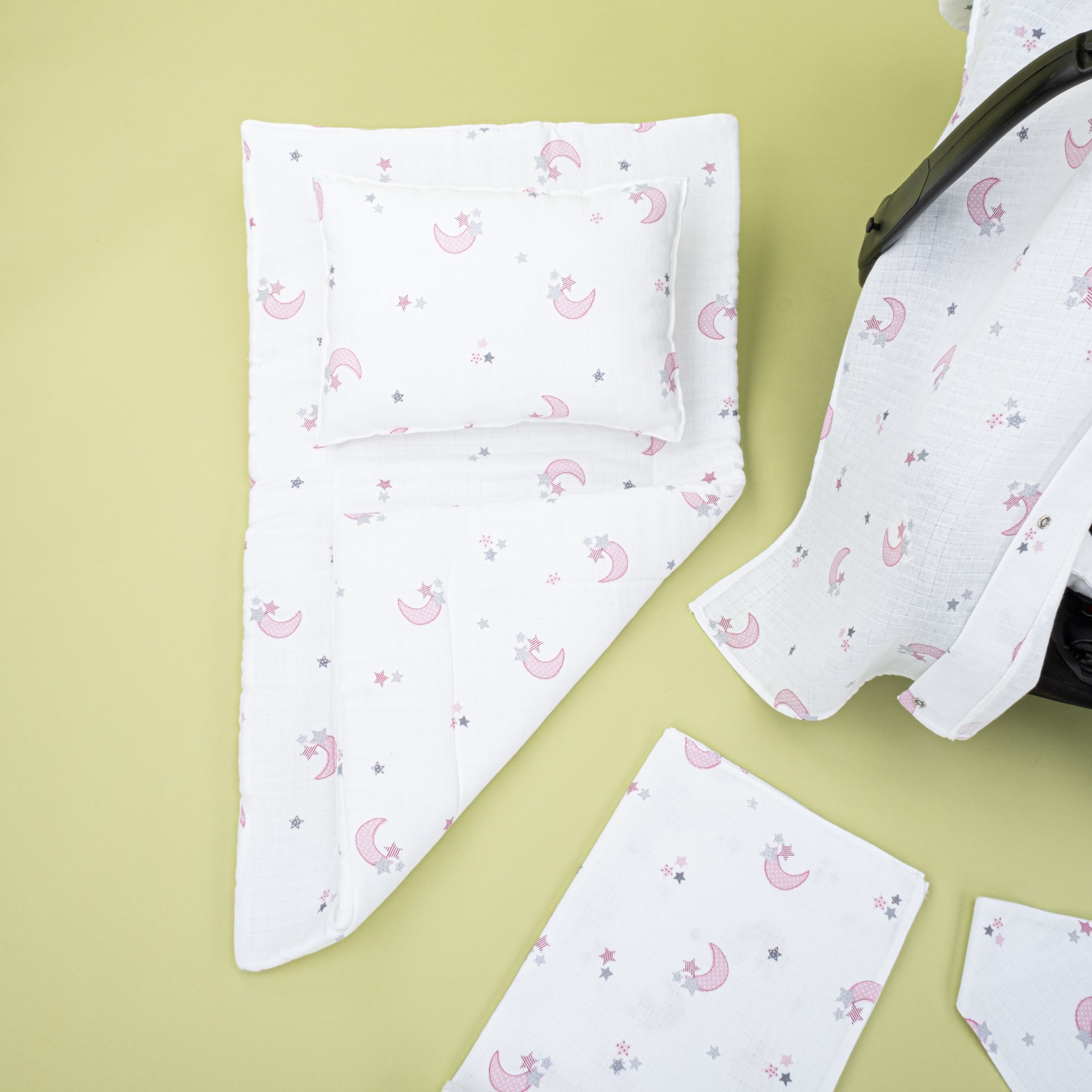 11 Parça Avantajlı Set - Tek Taraflı - Pembe Ay