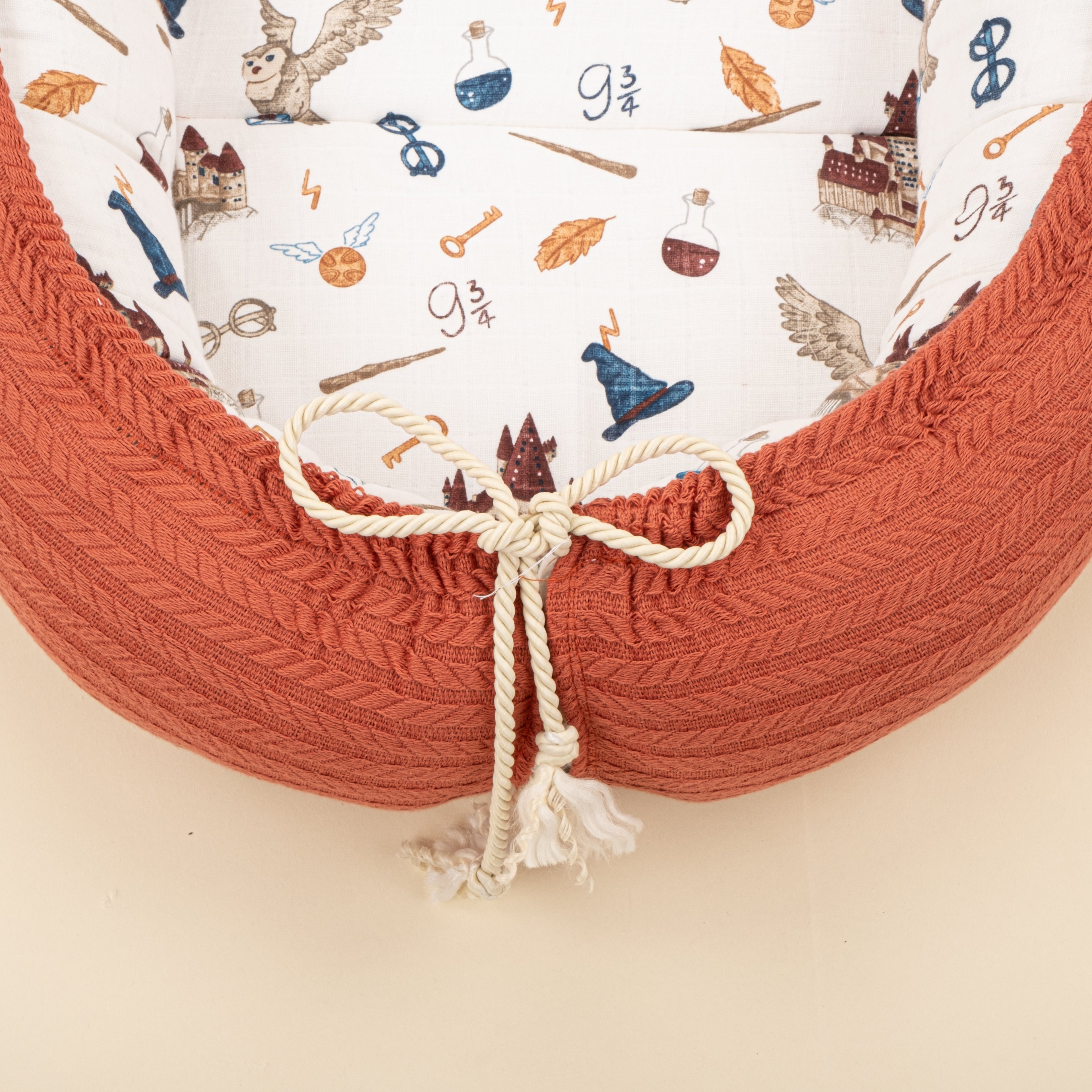 Babynest  ve Yastık- Çift Taraflı - Kiremit Örgü - Harry