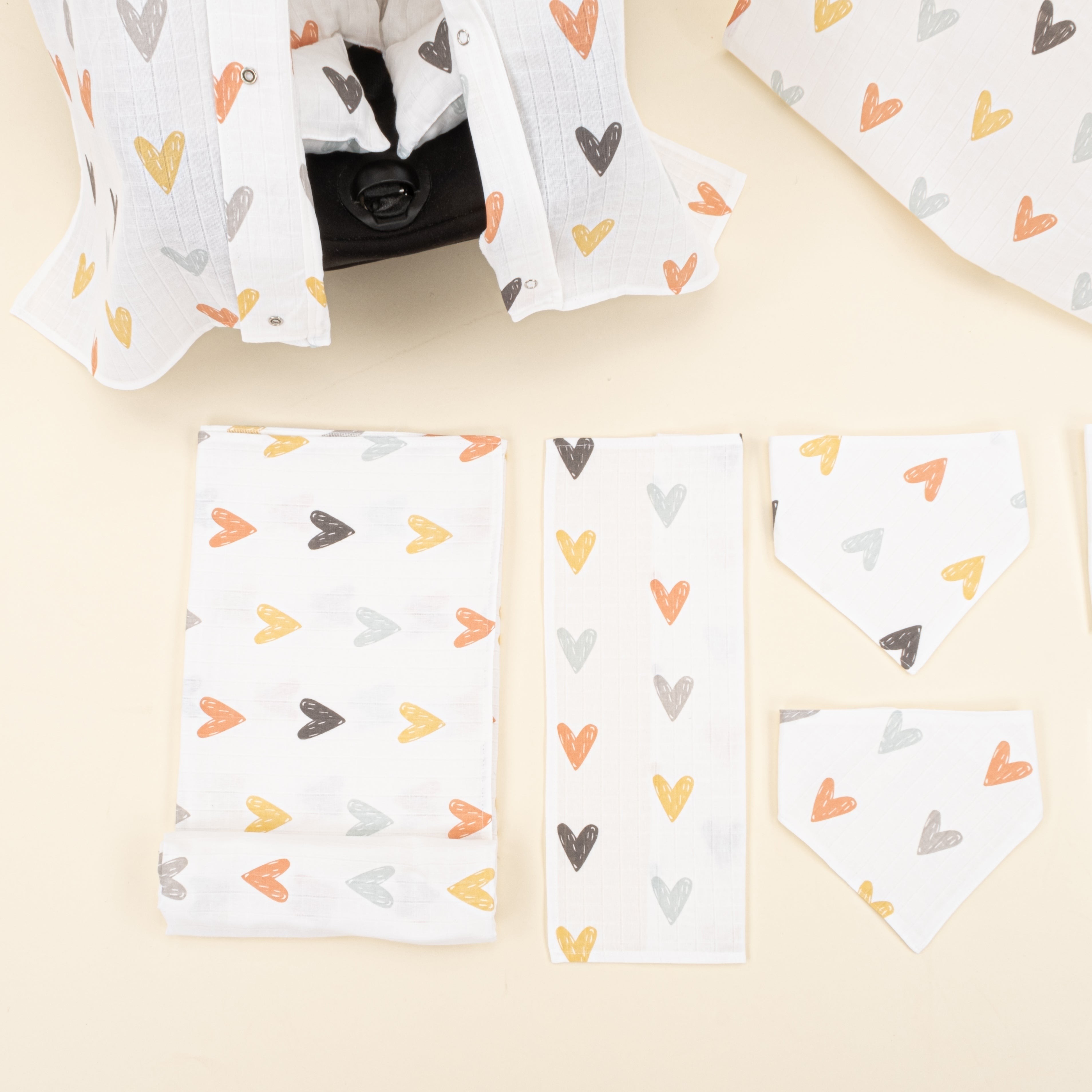 9 Parça Avantajlı Set - Tek Taraflı - Kalpler