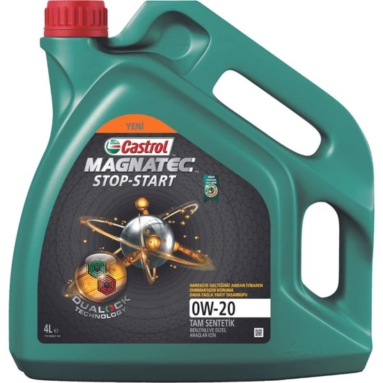 CASTROL MAGNATEC STOP-START 0W-20 TAM SENTETİK MOTOR YAĞI 4 LİTRE