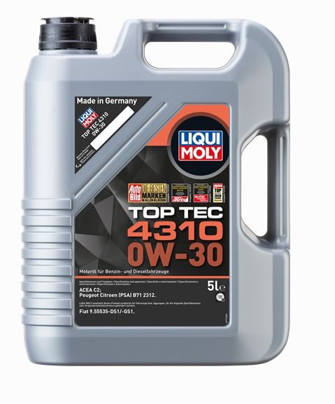 LIQUI MOLY 0W30 Motor Yağı Tam Sentetik TOP TEC 4310 5 Litre