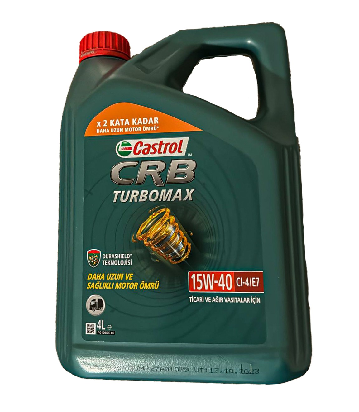 CASTROL CRB TURBOMAX 15W-40 CI-4/E7 4 LİTRE 