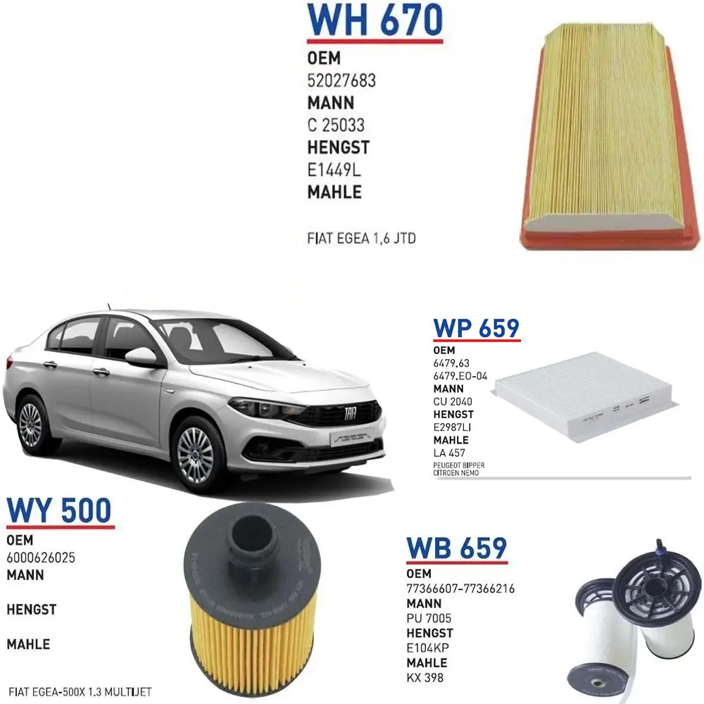 EGEA 1.3 EURO 6 FİLTRELER