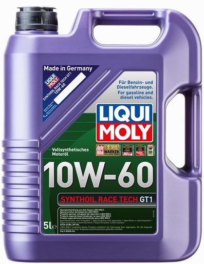 LIQUI MOLY 10W60 Motor Yağı Synthoil Race Tech GT1 5 Litre