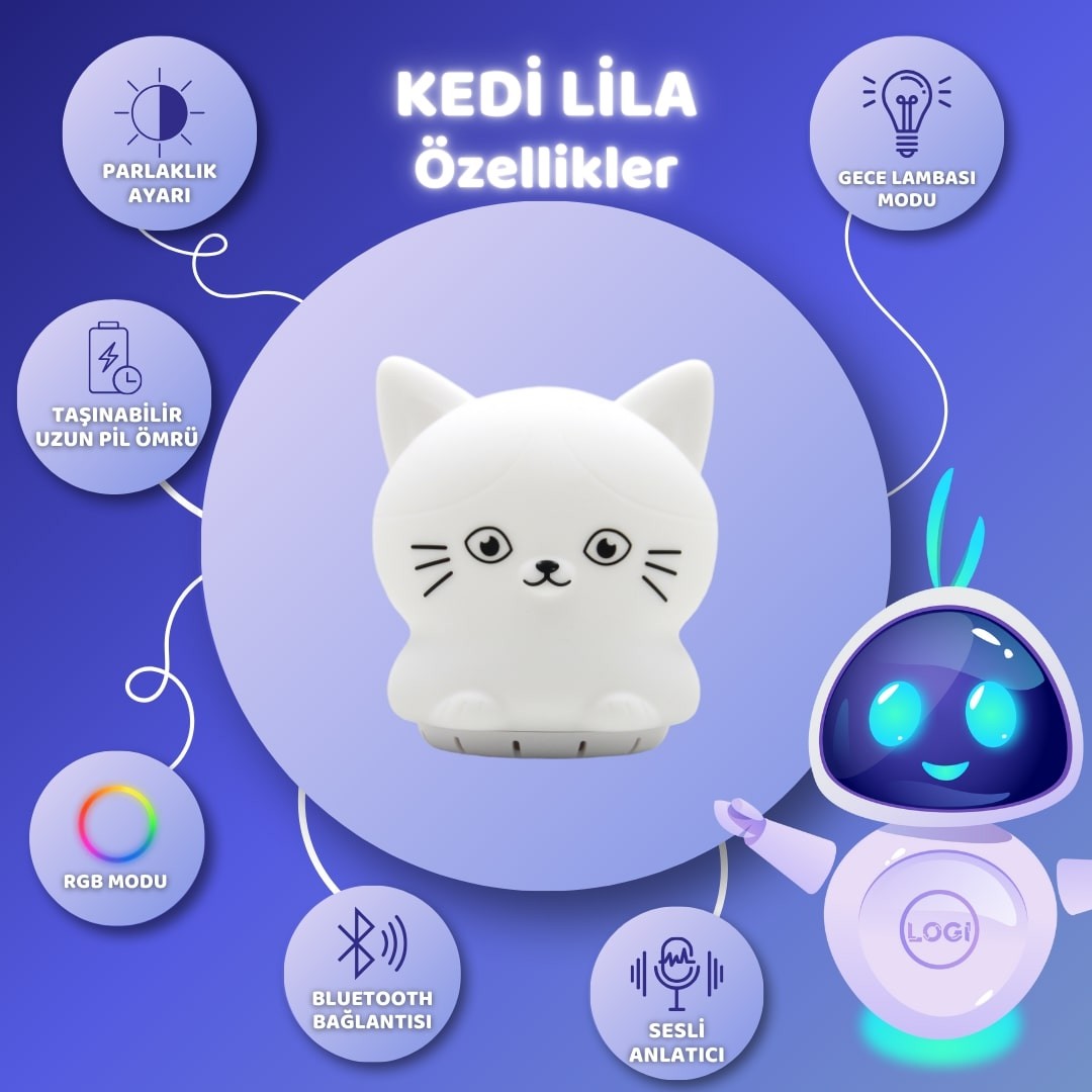 Kedi Lila - Logi