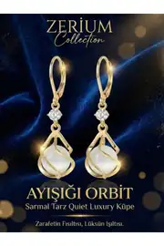 Ayışığı Orbit Sarmal Tarz Kadın Küpe Quiet  Luxury