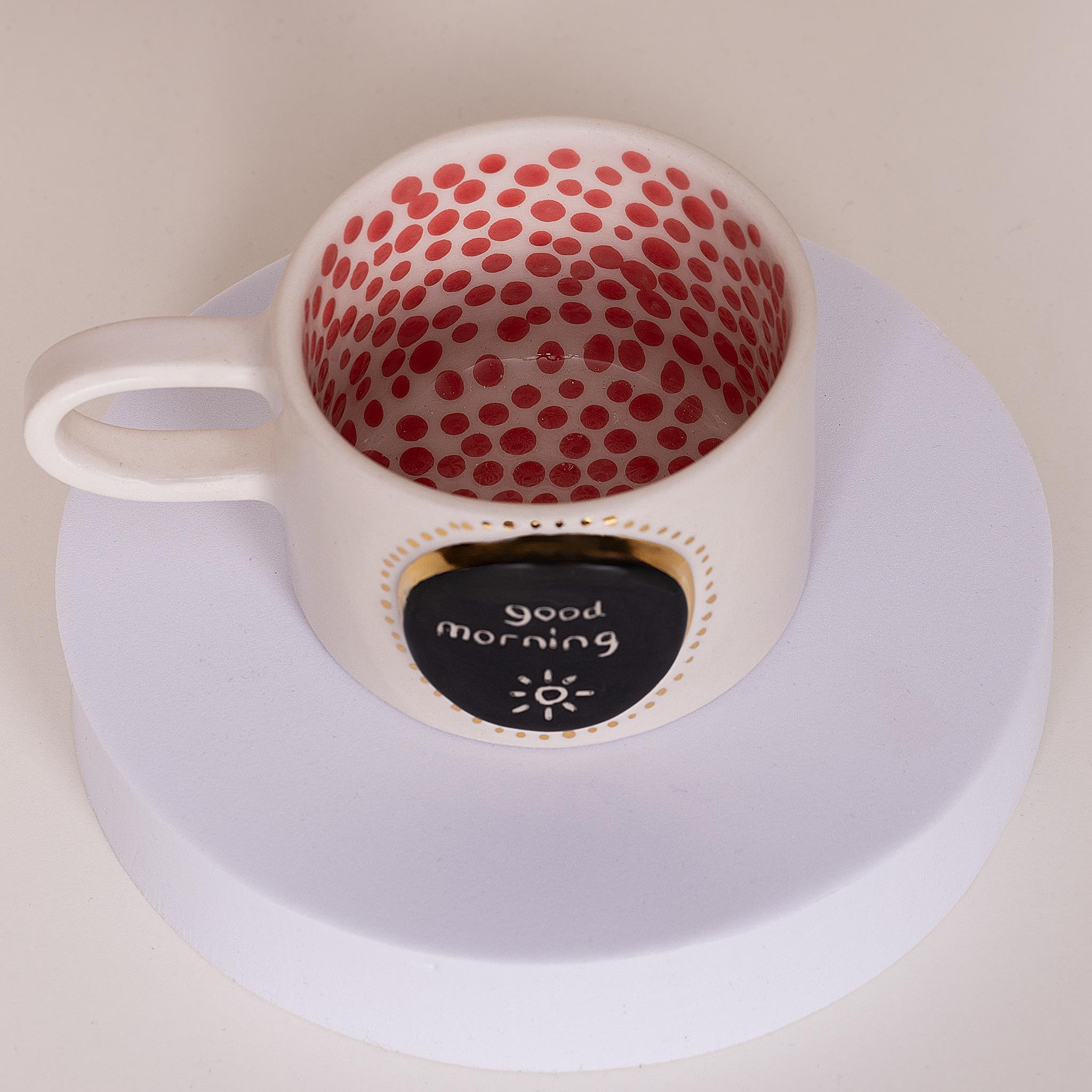 Good Morning Kupa Mug - Seramik - El Yapımı