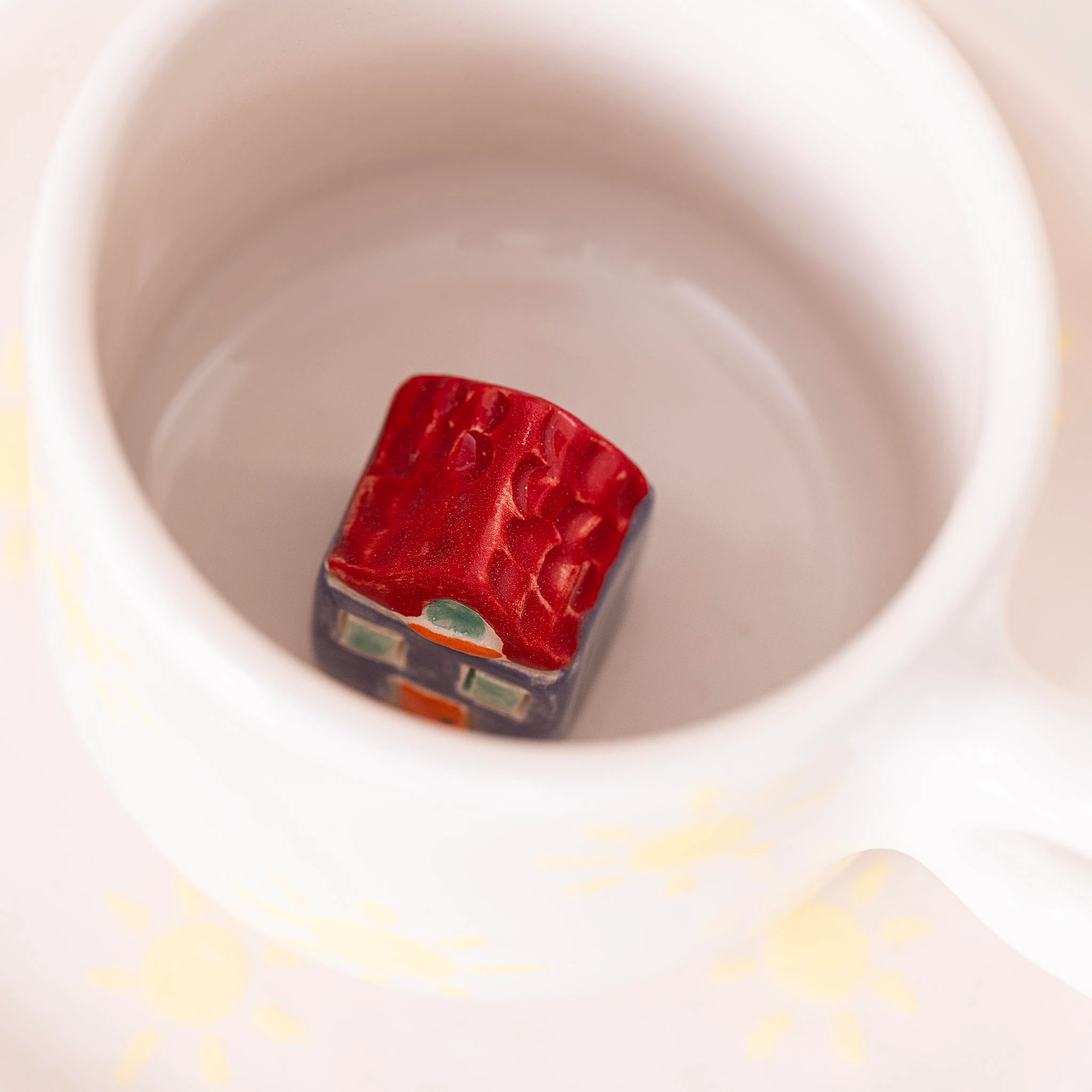 Güneş Duble Fincan - Seramik - El Yapımı