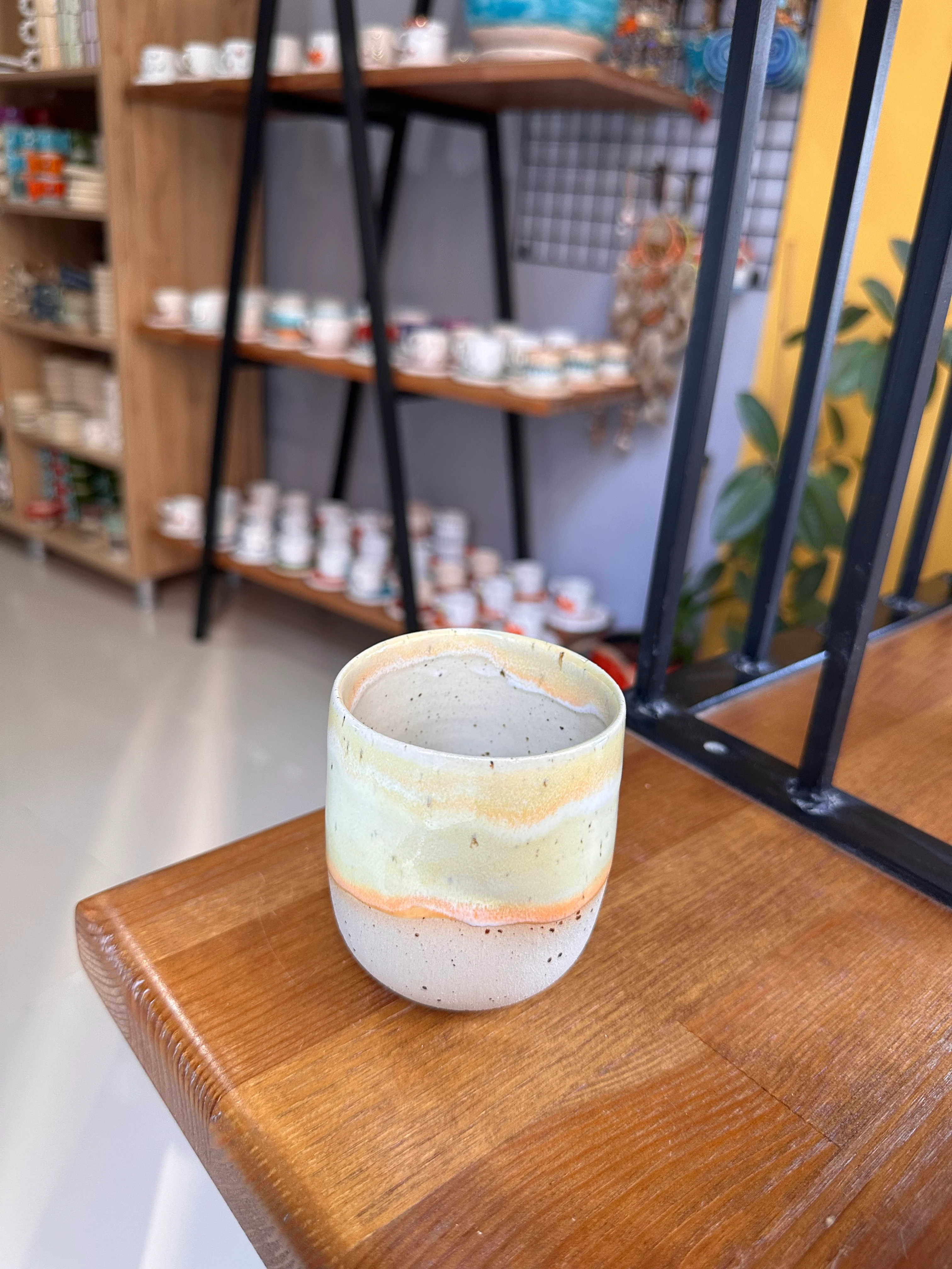 Stoneware parmak izi mug 