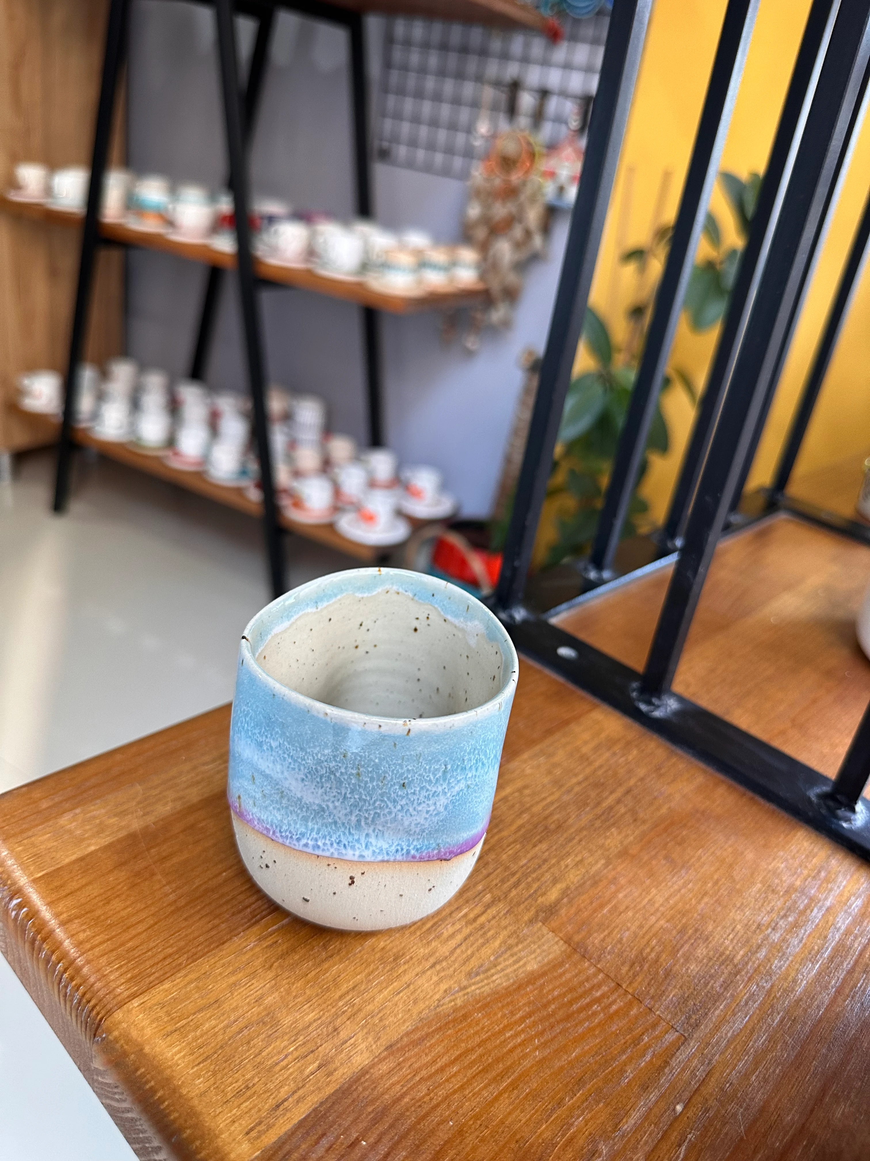 Stoneware parmak izi mug 