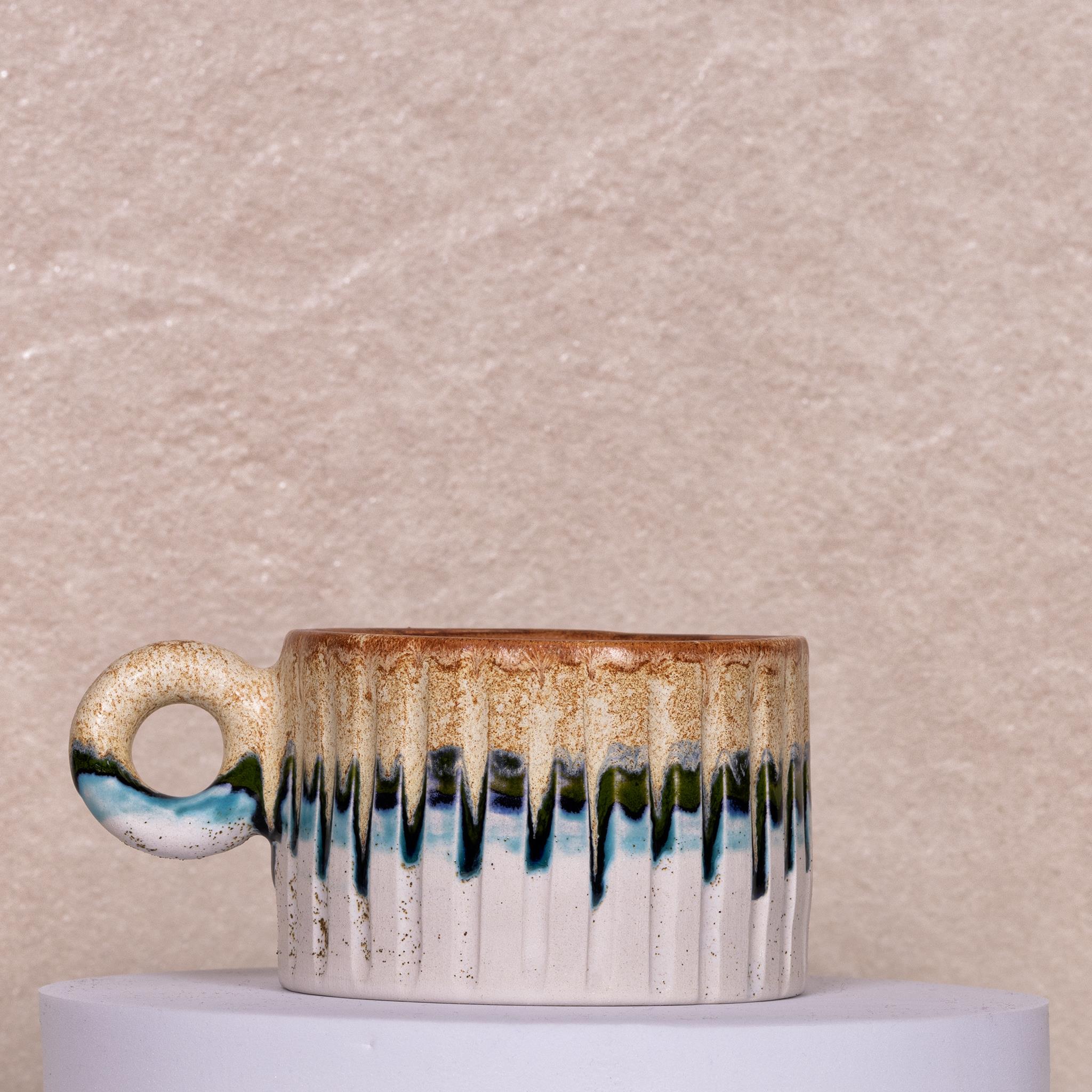 Soft Yeşil Kupa Mug - Seramik - El Yapımı