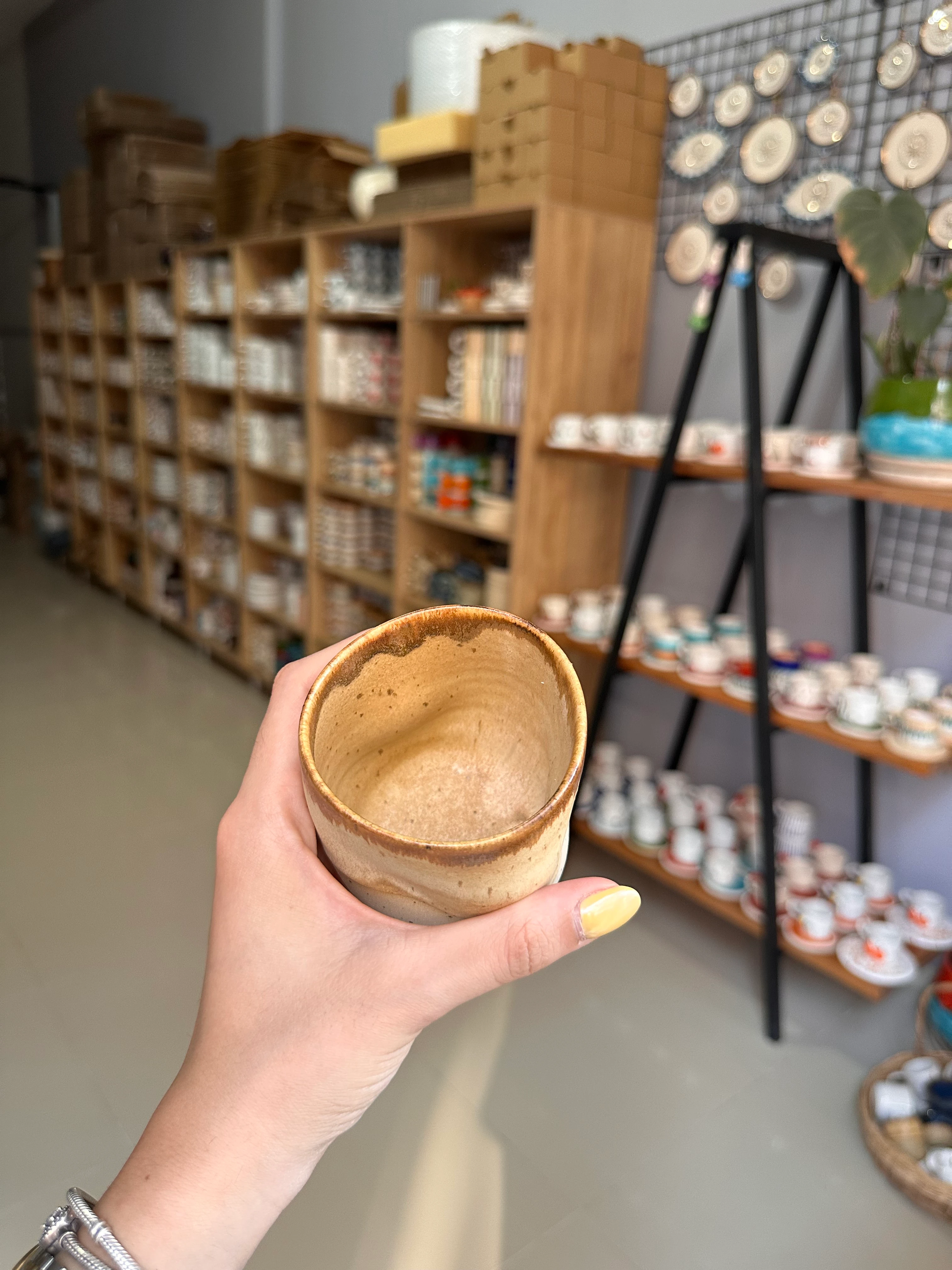 Stoneware parmak izi mug