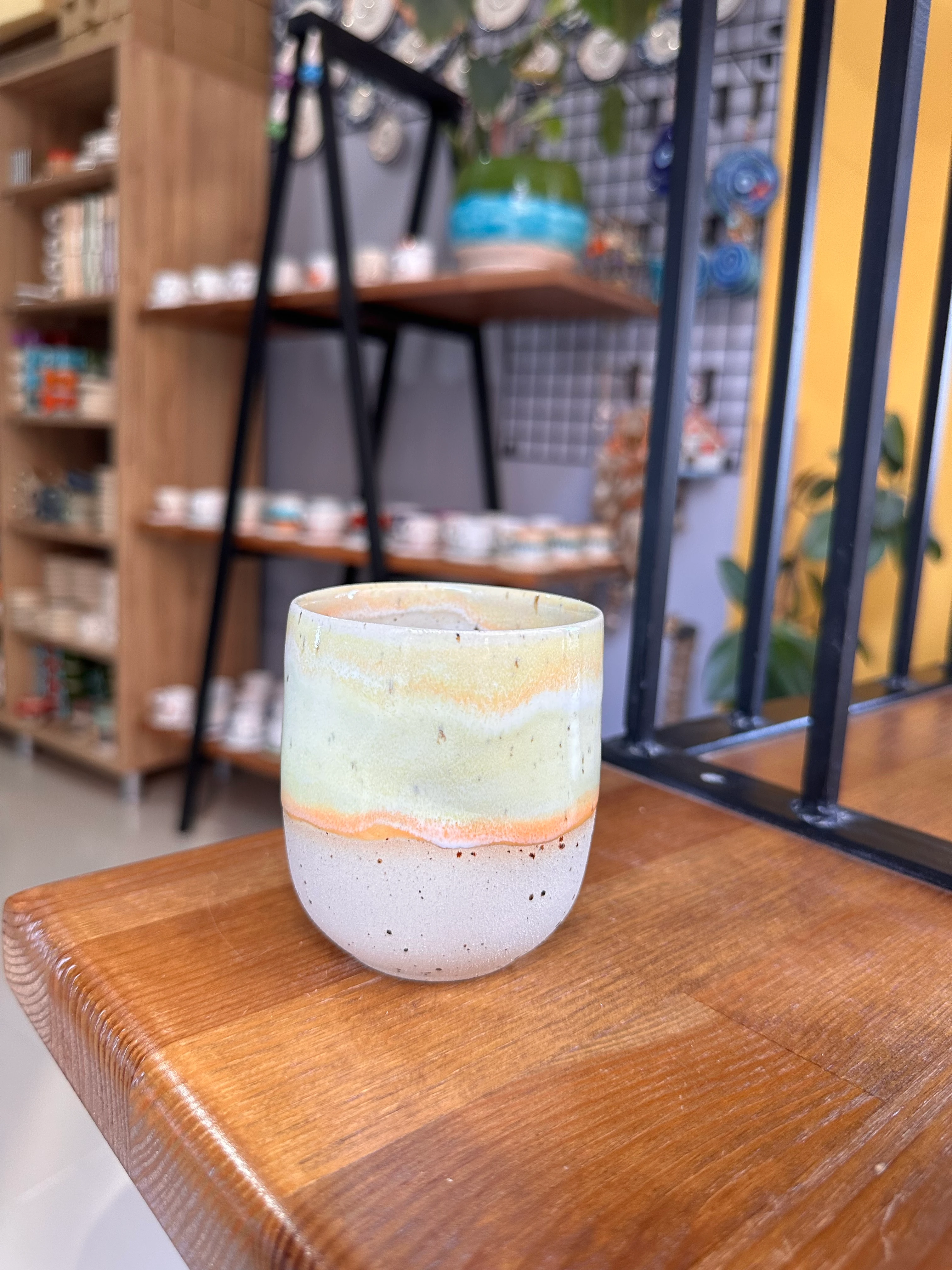 Stoneware parmak izi mug 