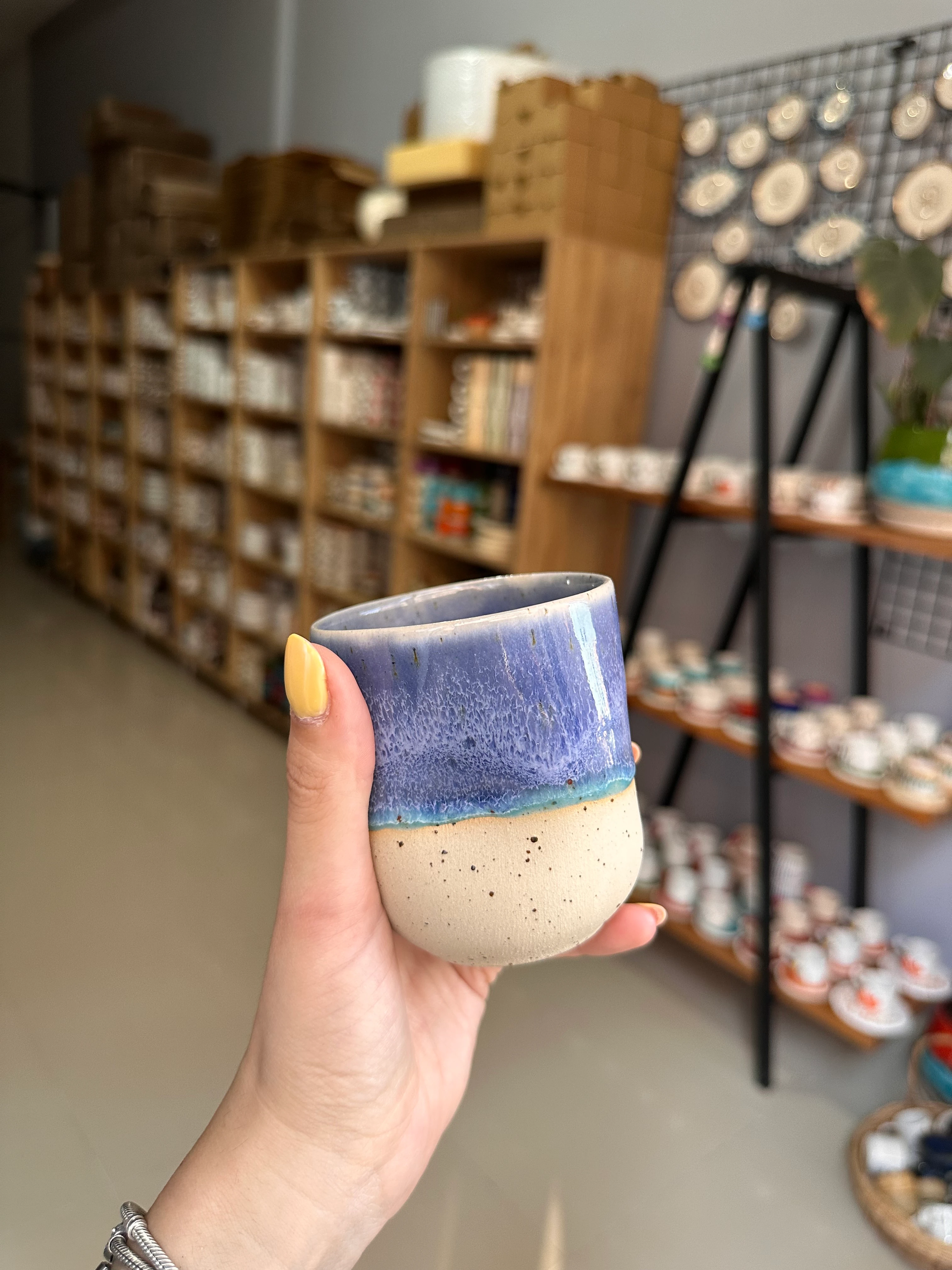 Stoneware parmak izi mug