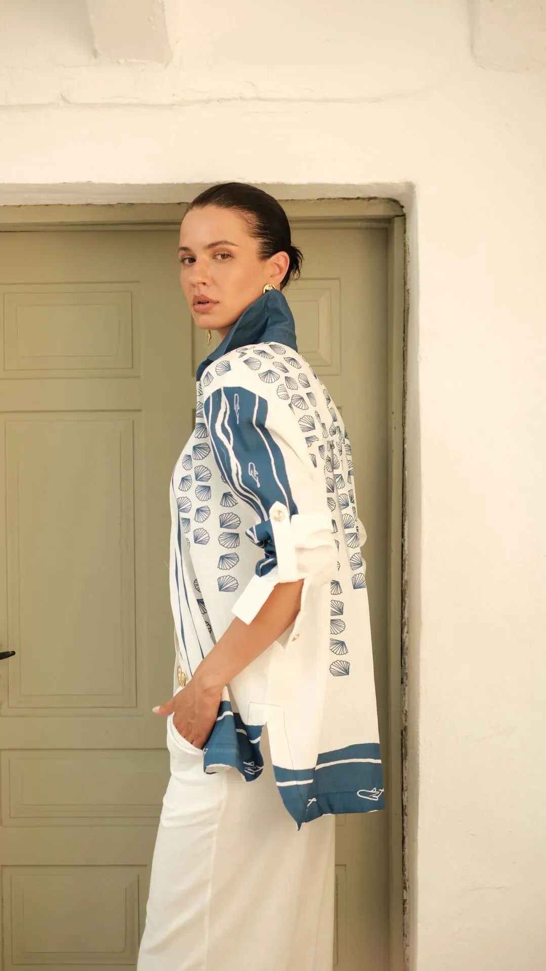 Shell Symphony Keten Pantolon