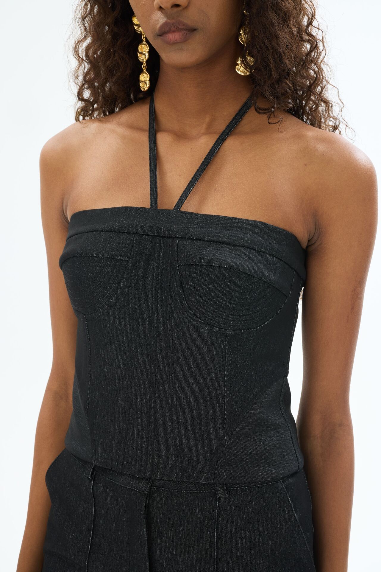 Denim Boru Paça Pantolon