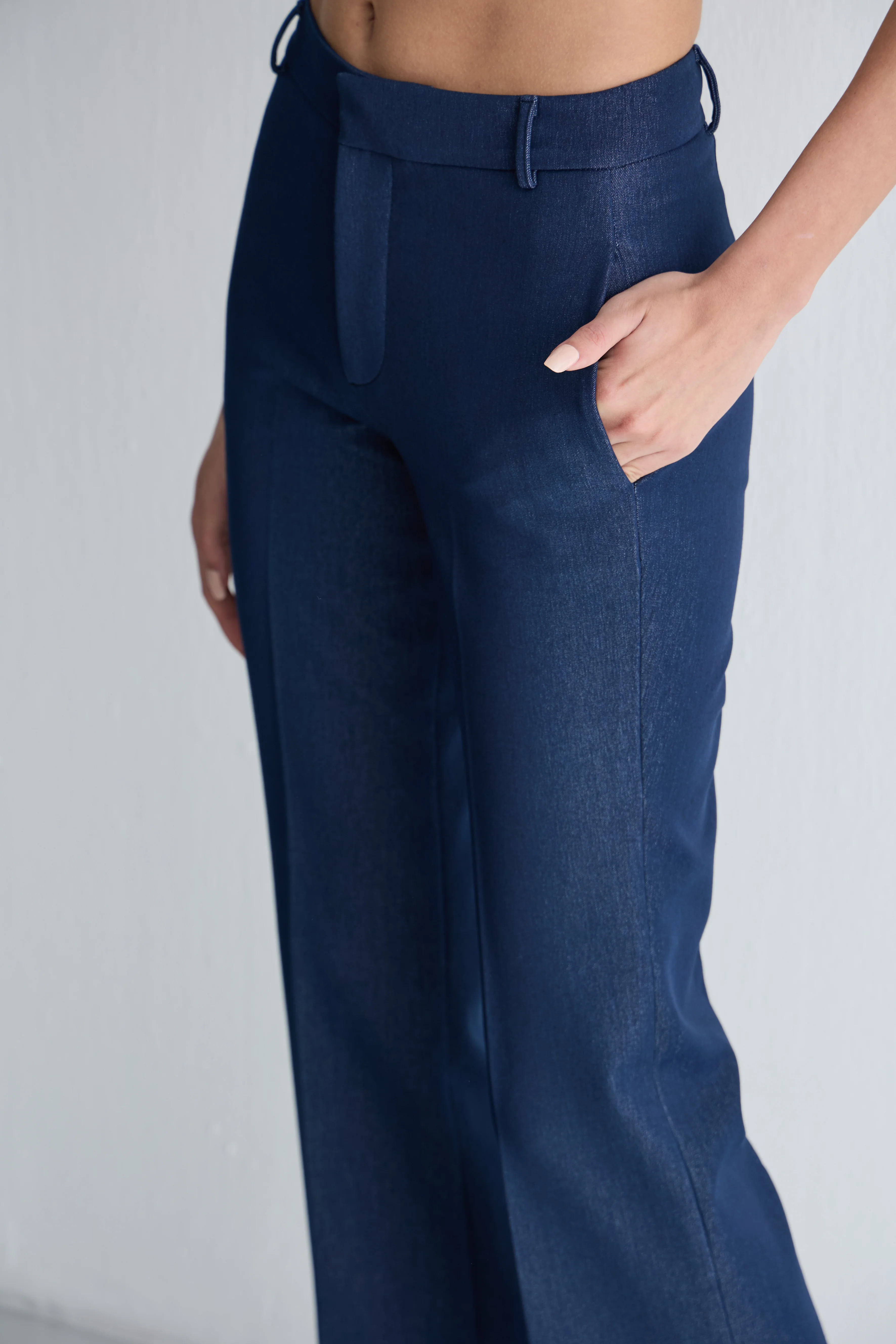 Denim Flare Pantolon