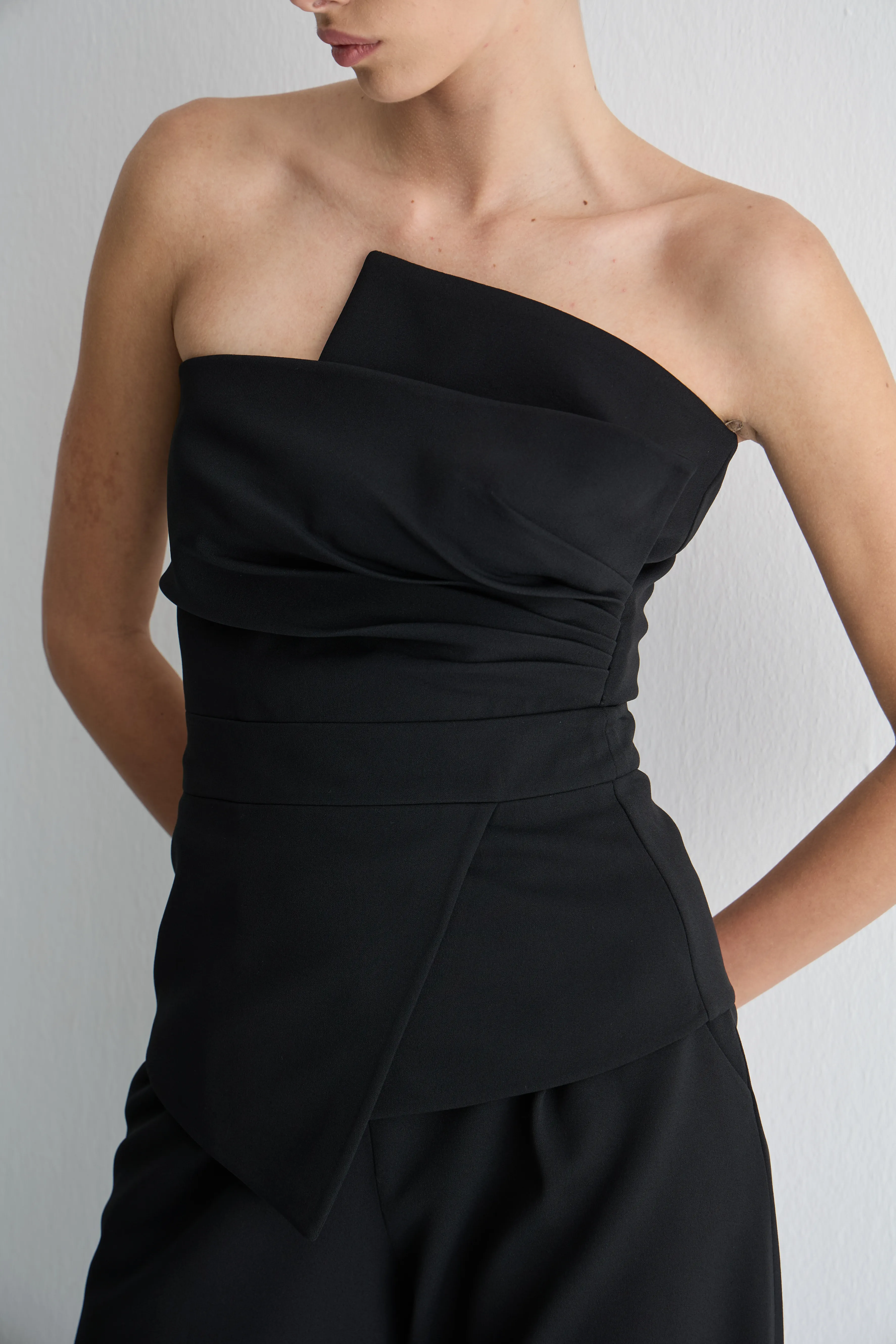 Straplez Siyah Büstiyer