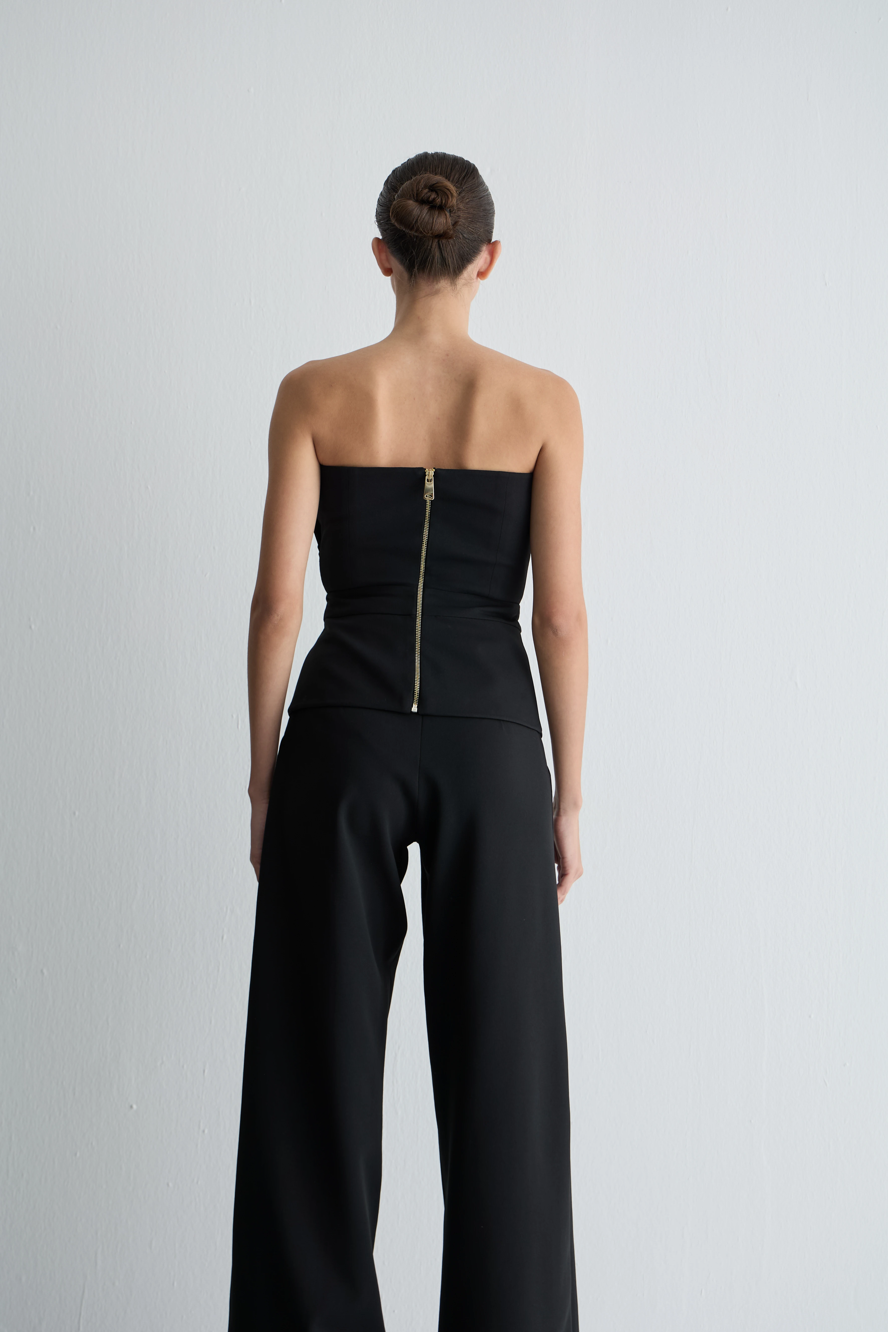 Straplez Siyah Büstiyer