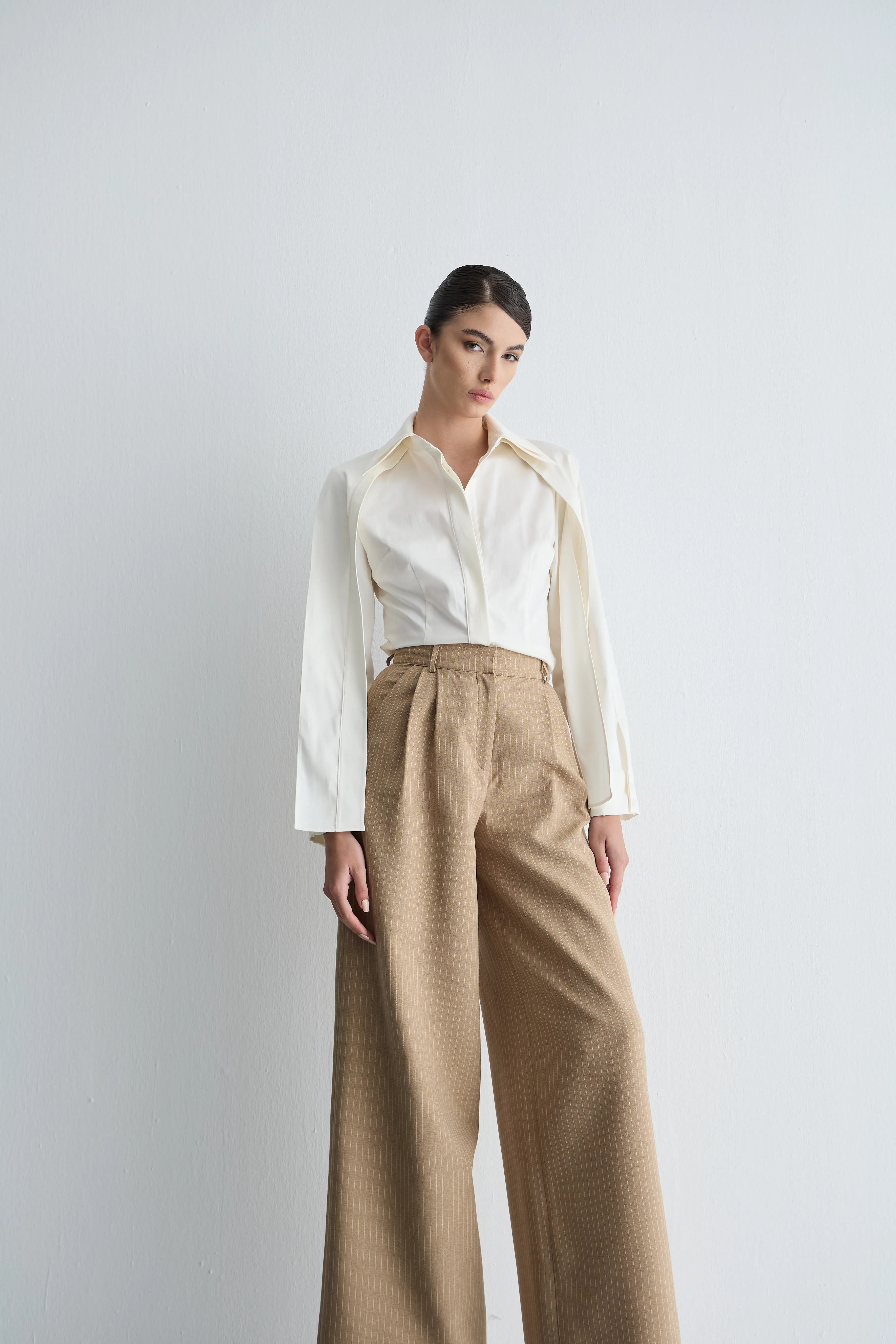 Şal Detaylı Gömlek