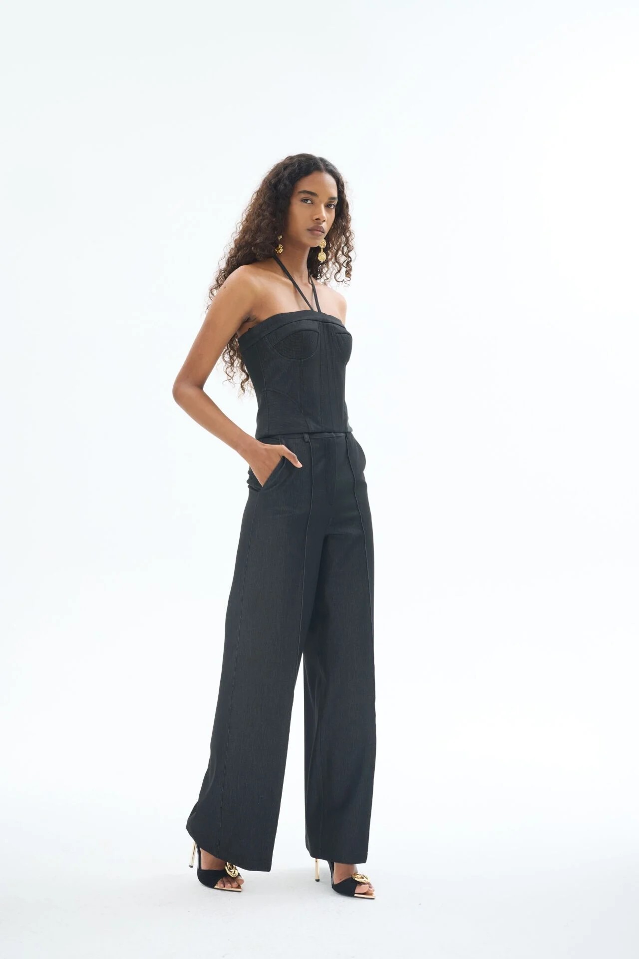 Denim Boru Paça Pantolon