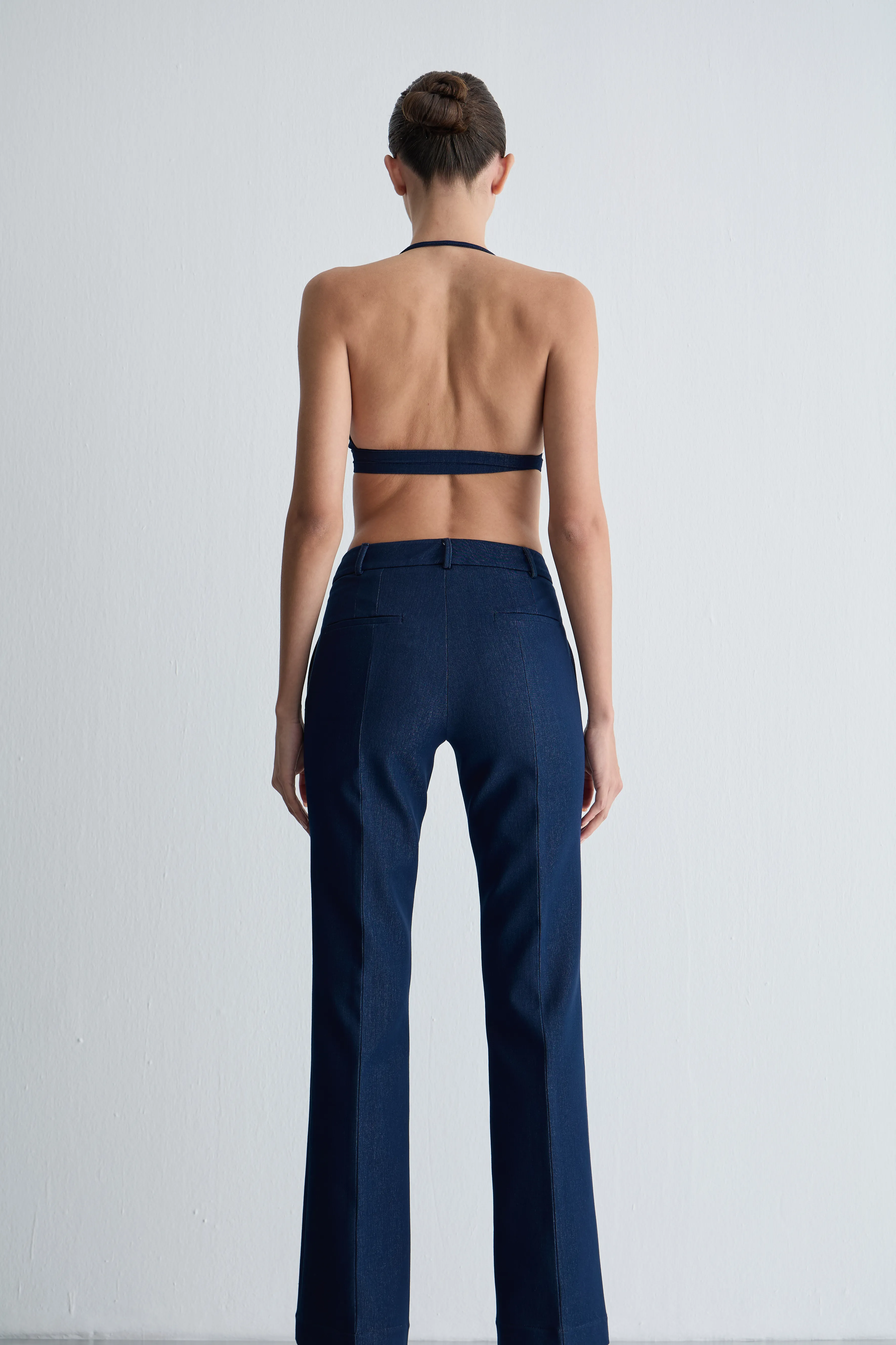 Denim Flare Pantolon