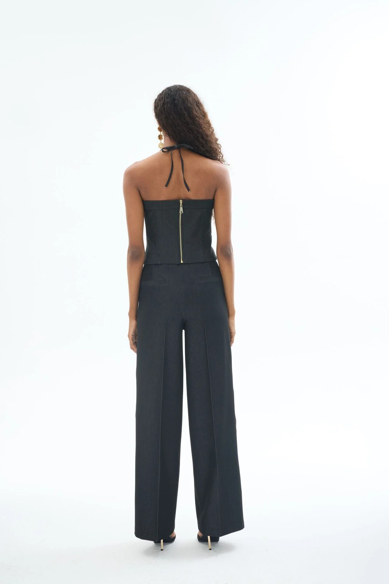 Denim Boru Paça Pantolon