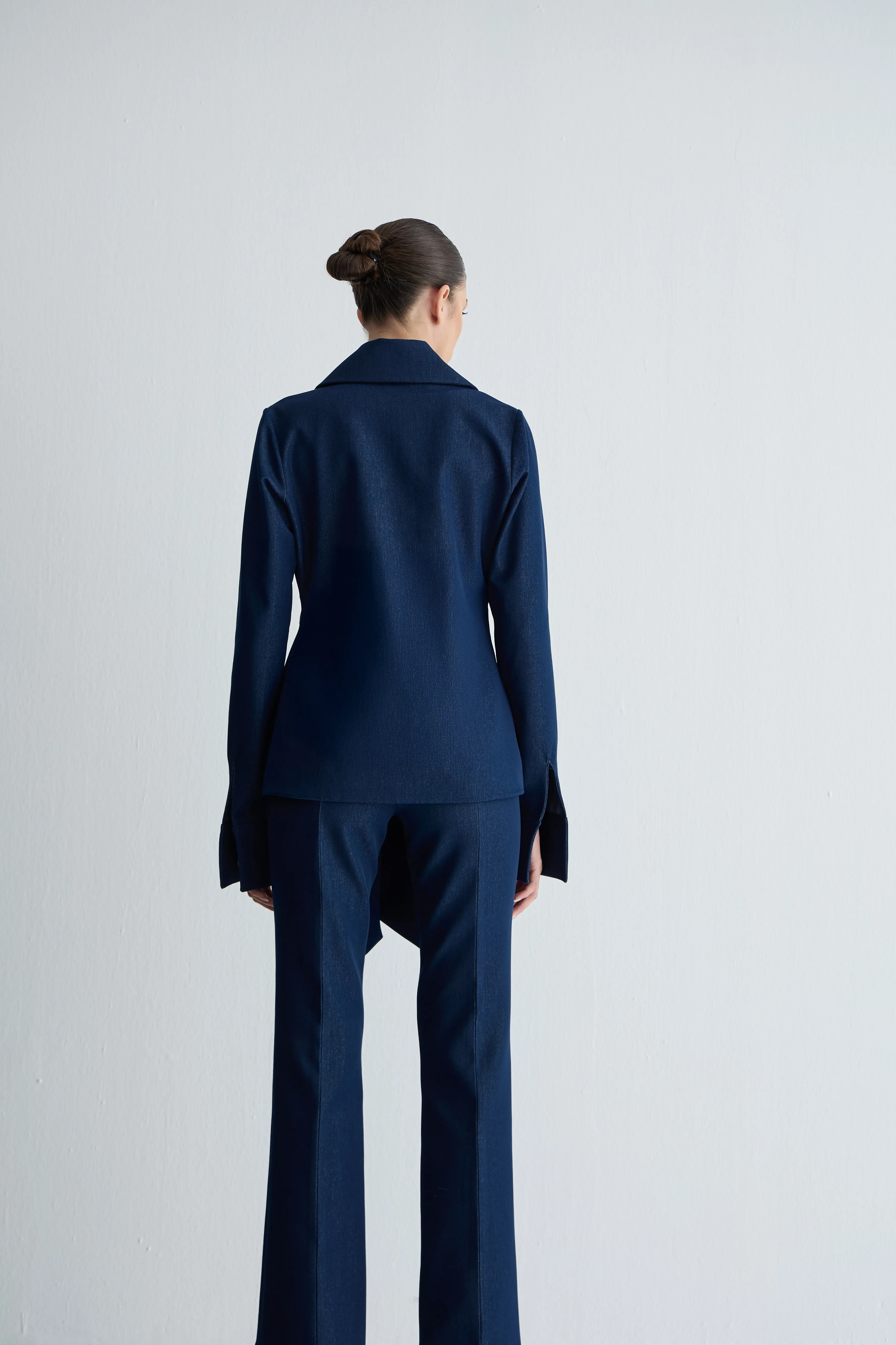 Denim Bağlamalı Gömlek