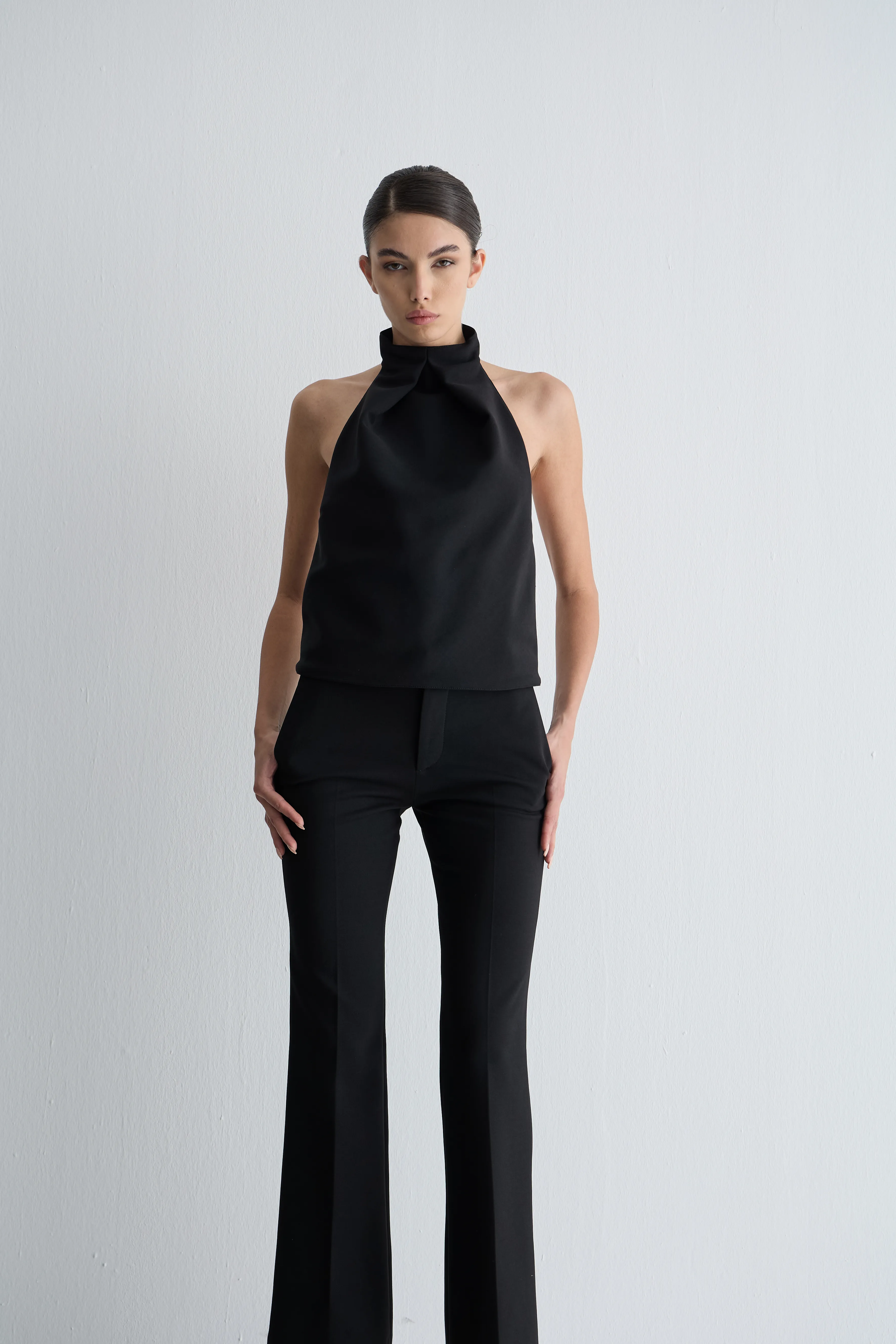 Siyah Flare Pantolon