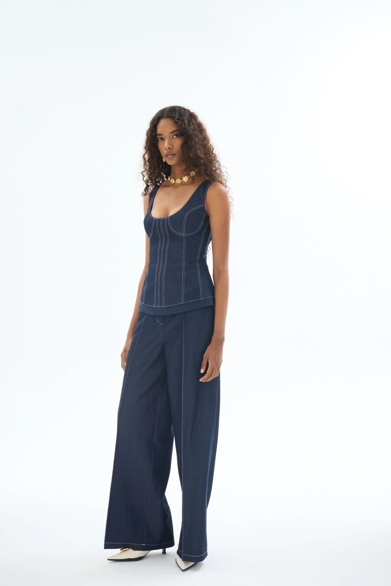 Denim Korse Büstiyer